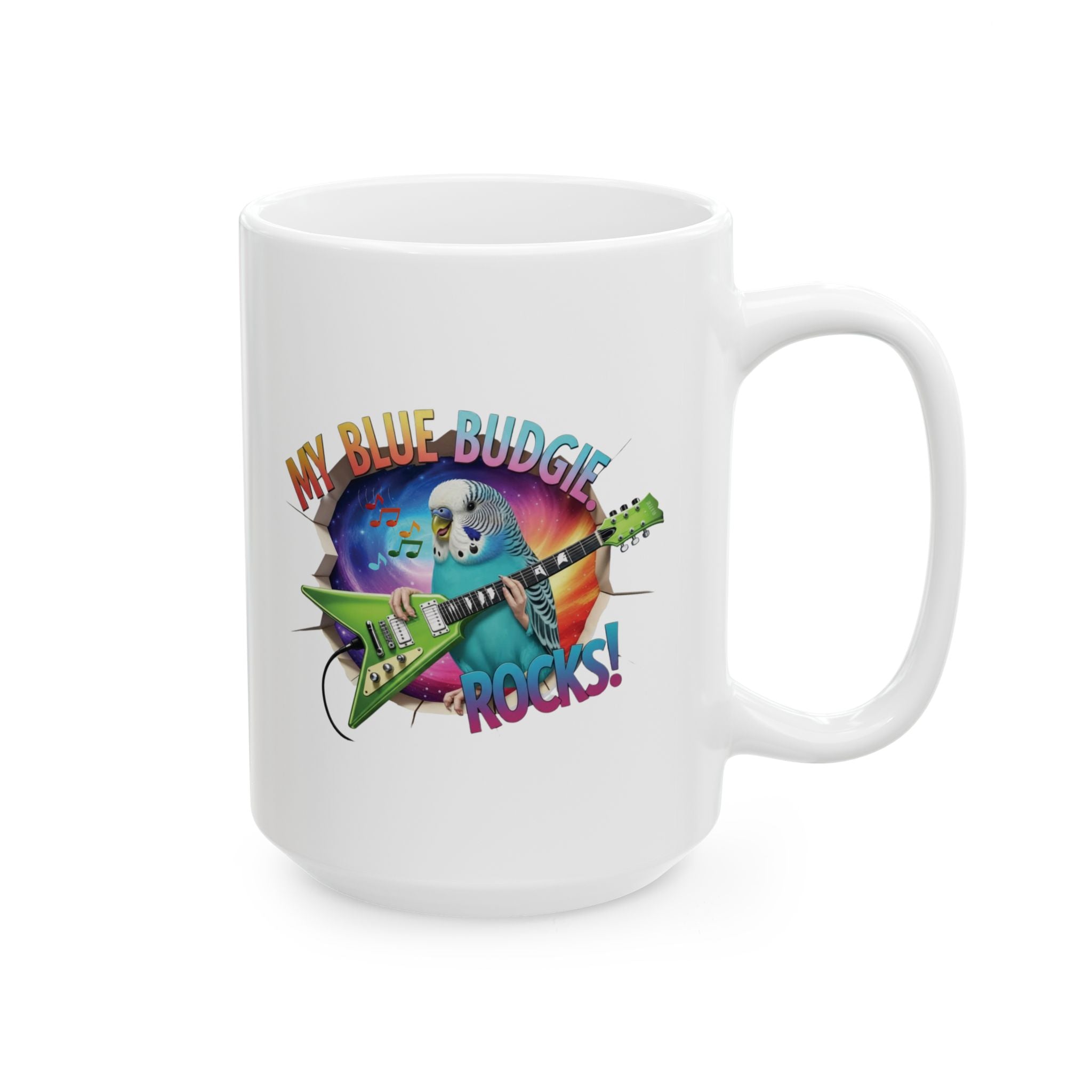 My Blue Budgie Rocks Mug