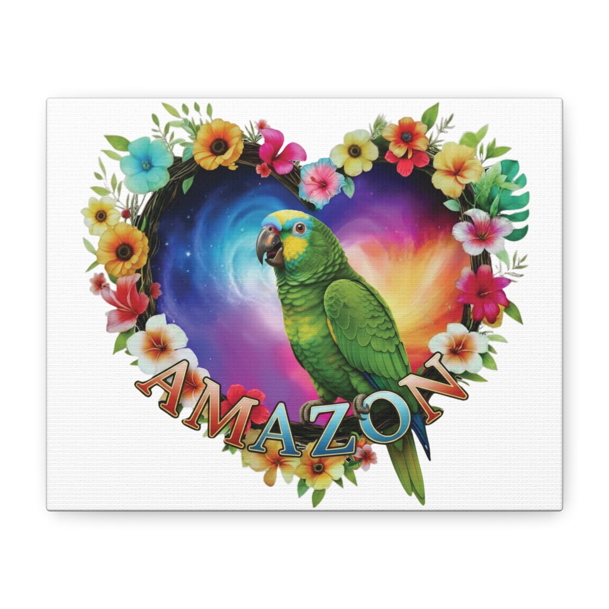 Amazon Floral Heart Wall-Hanging