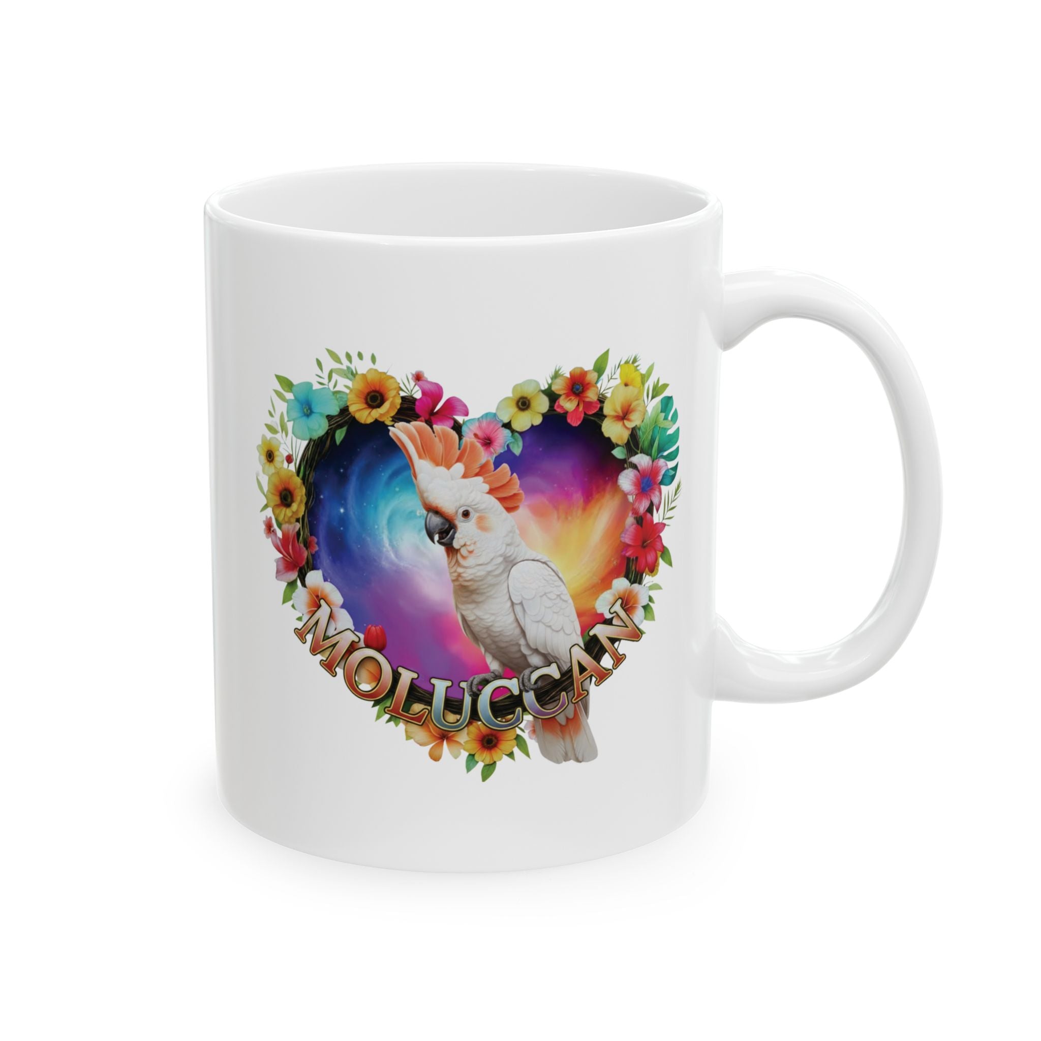 Floral Moluccan Cockatoo Mug