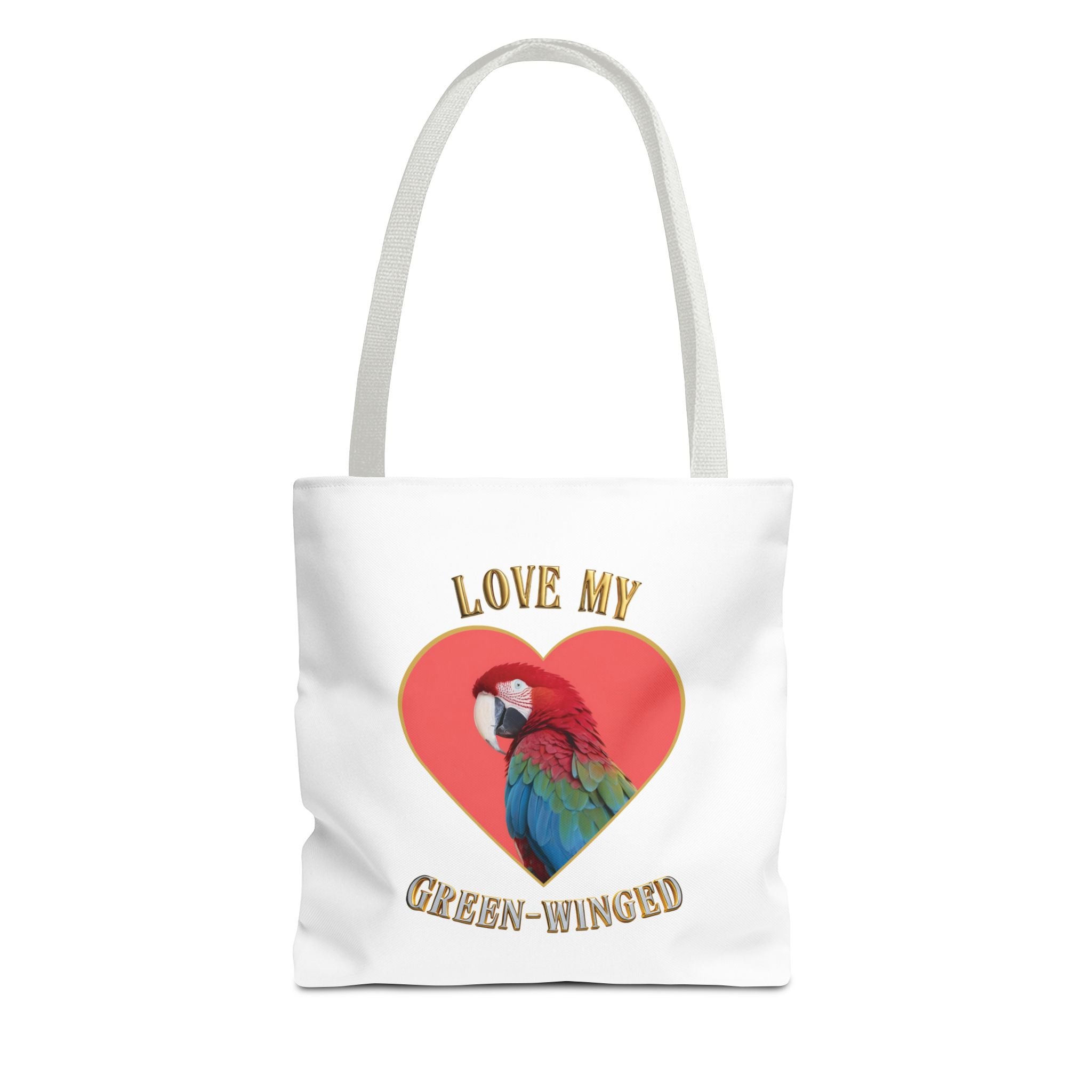 Love My Green Winged Macaw Tote Bag