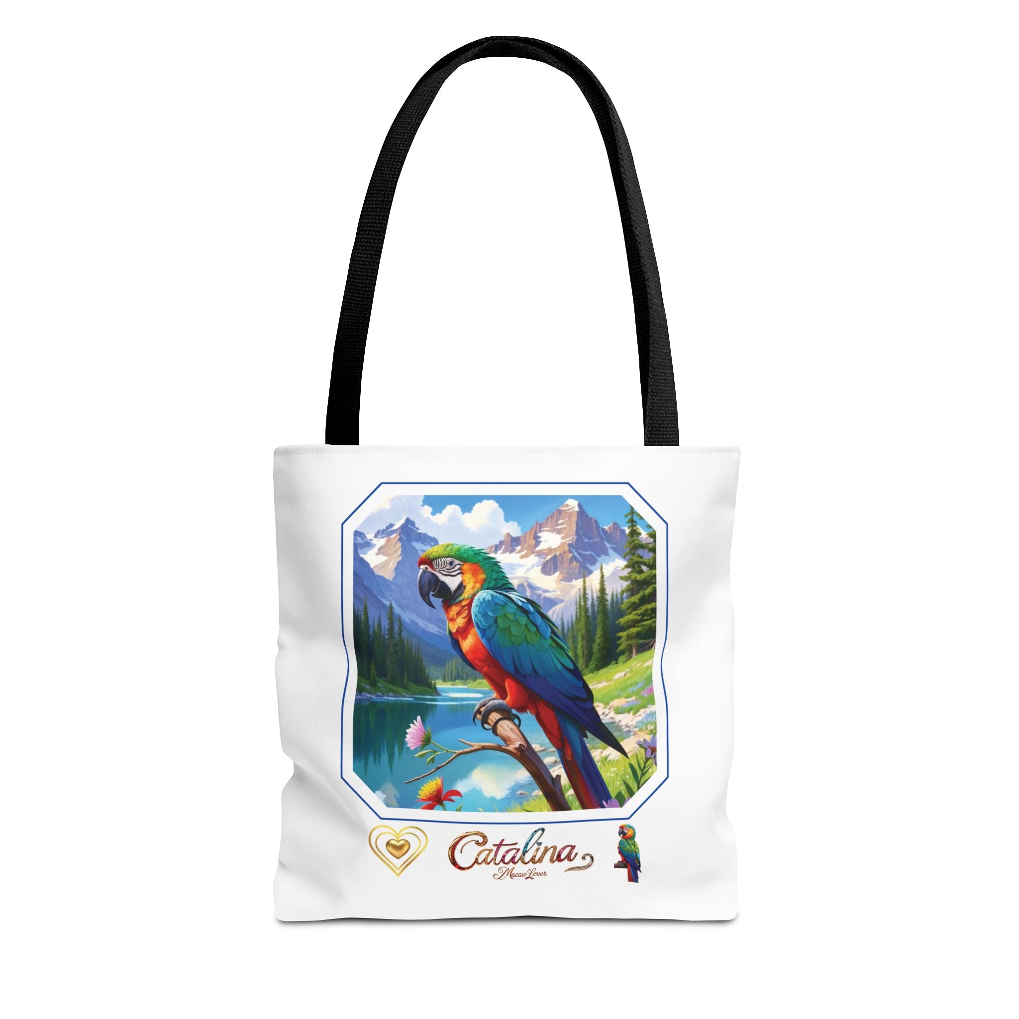Catalina Macaw Lover Lake Scenic Tote Bag