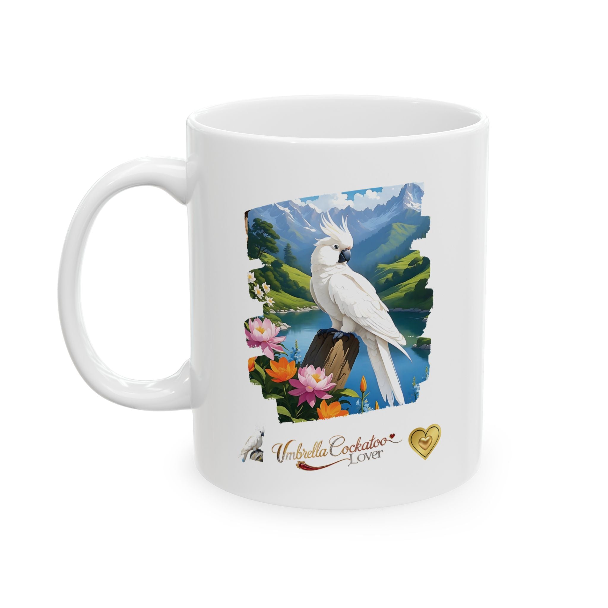 White Umbrella Cockatoo Lover Mug