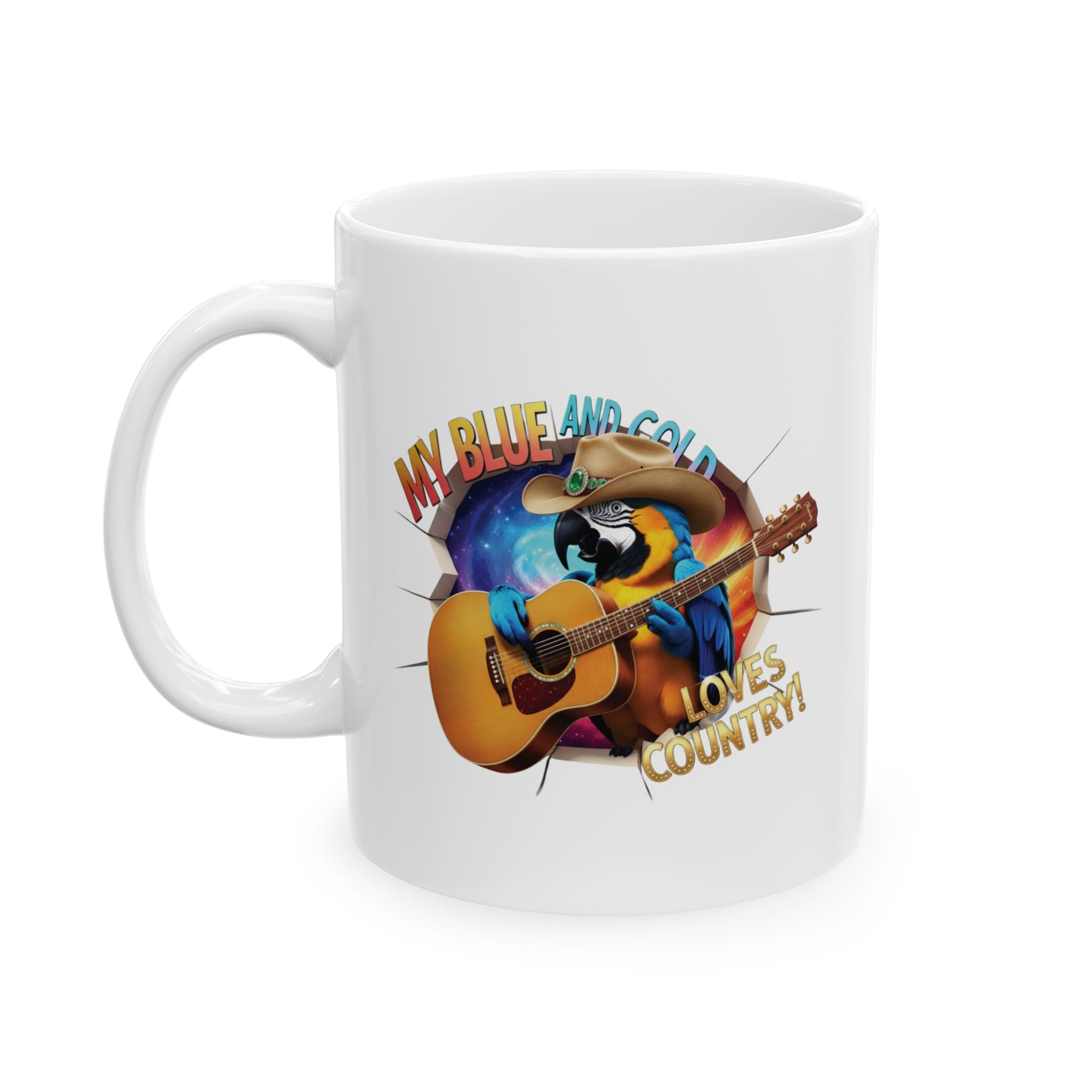 Blue & Gold Loves Country Mug