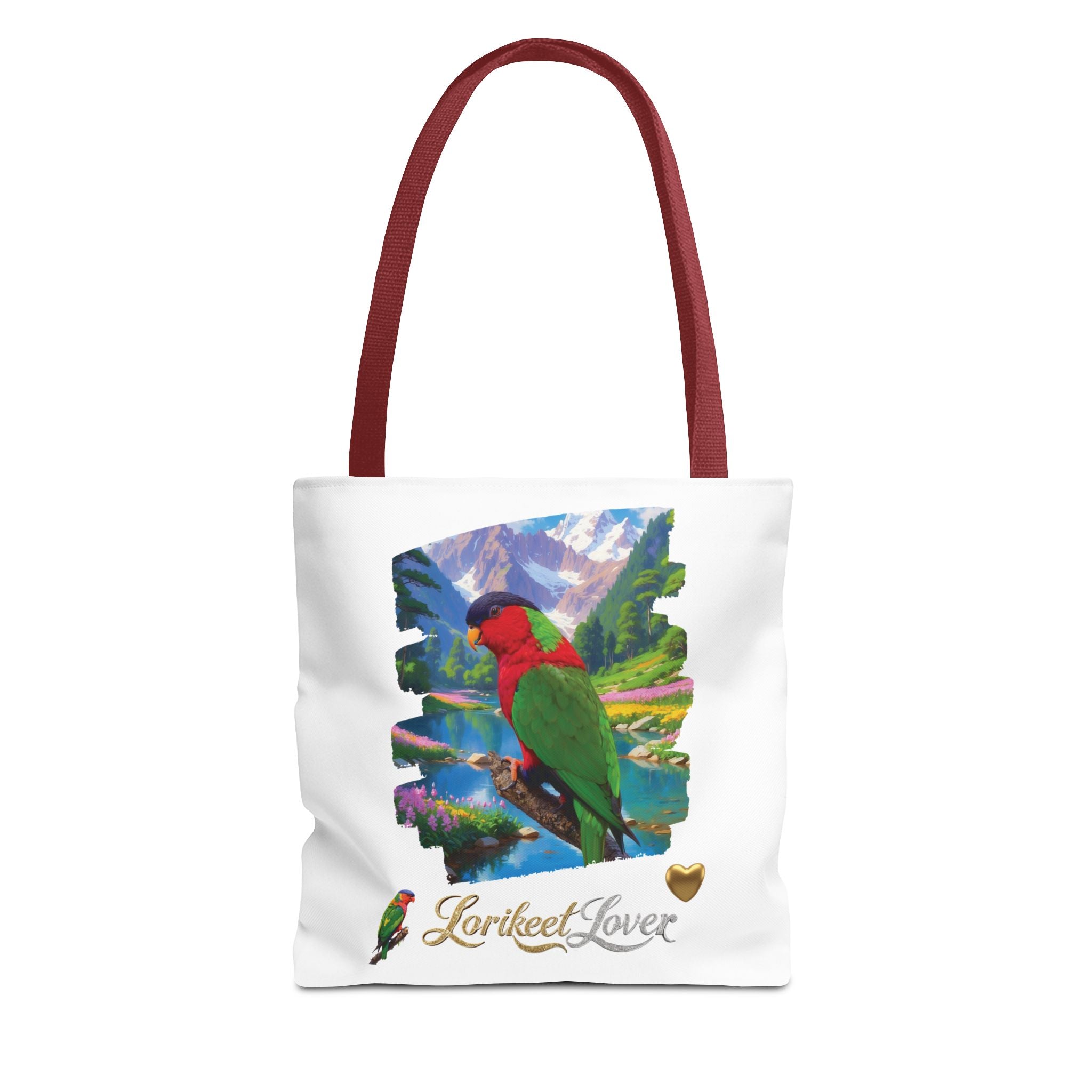 Red Green Lorikeet Lover Tote Bag