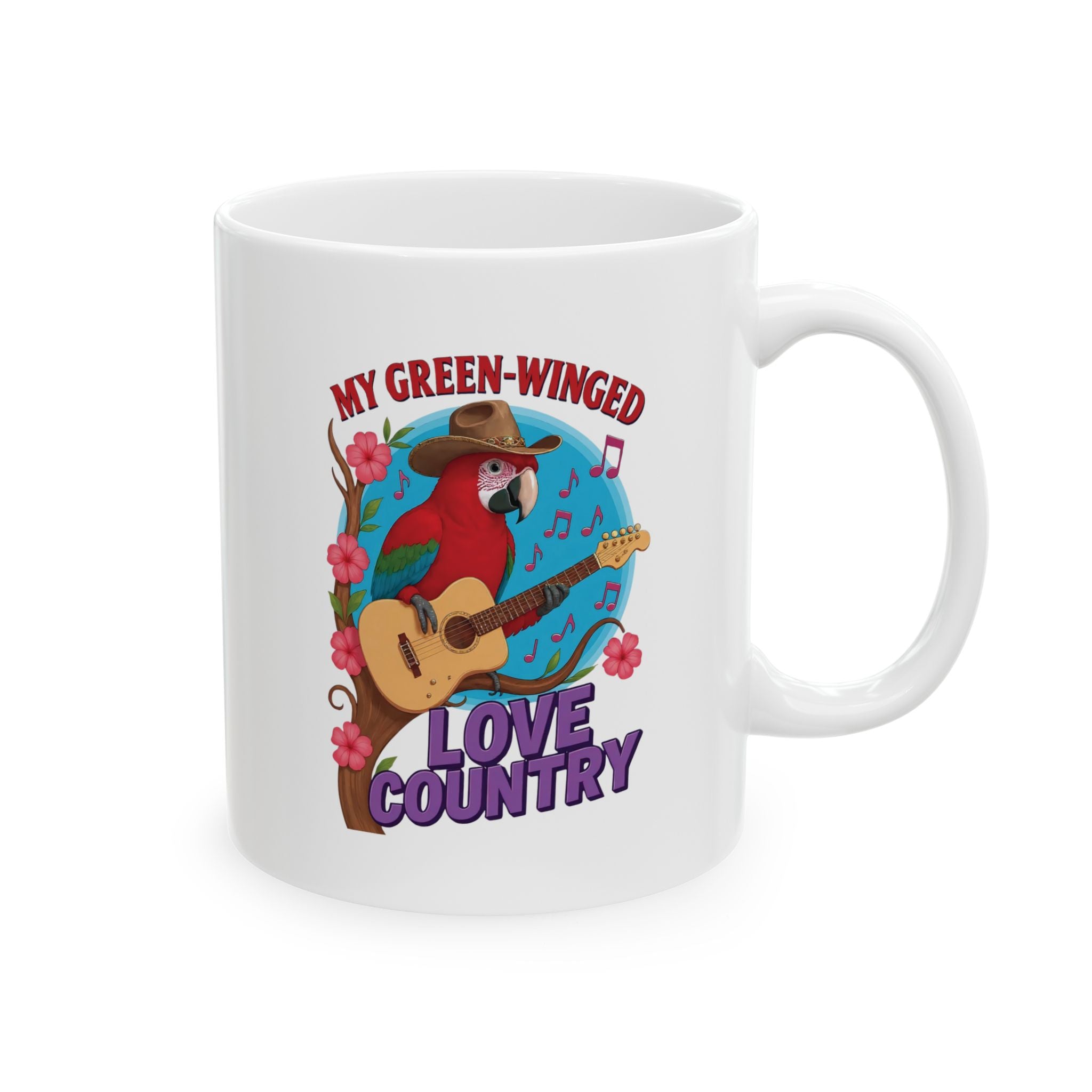 My Green-Winged Loves Country Mug