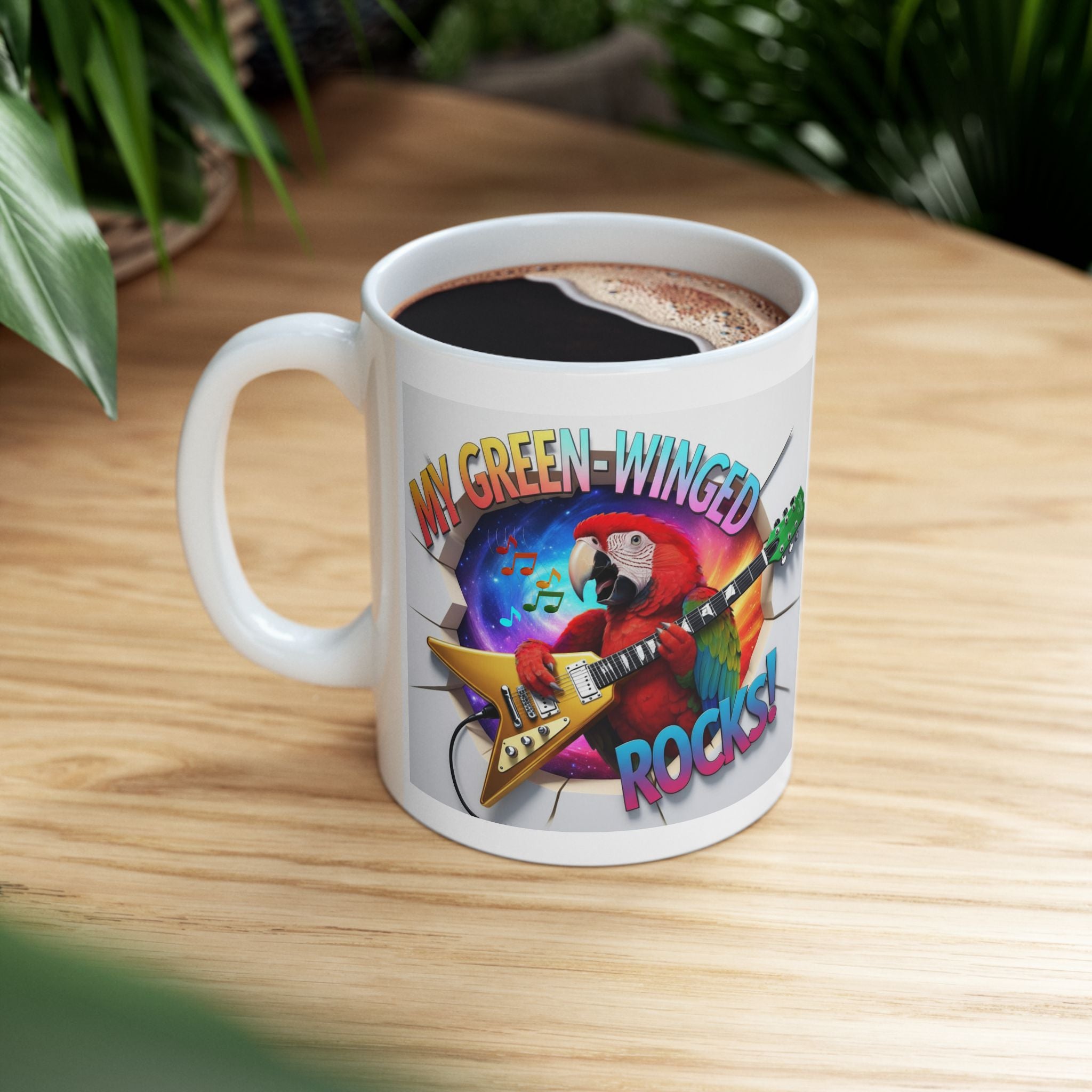 My Green Winged Rocks Mug