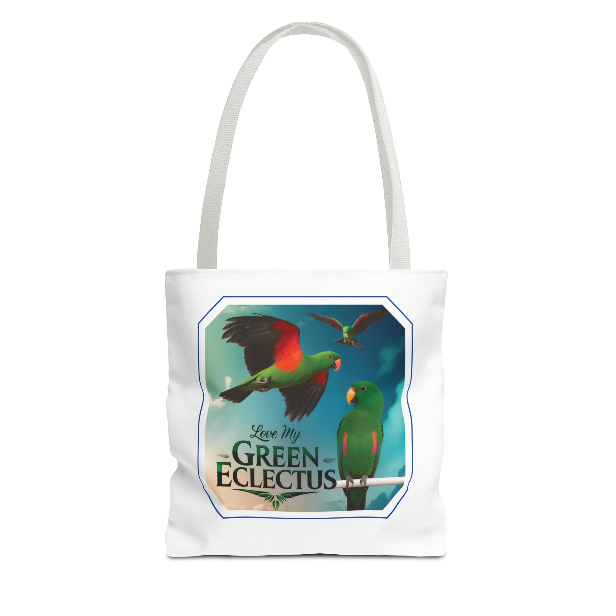 Green Eclectus Tote Bag