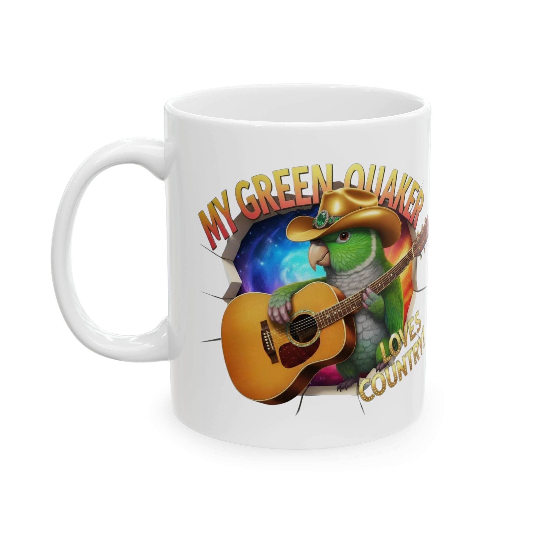 Green Quaker Loves Country Mug