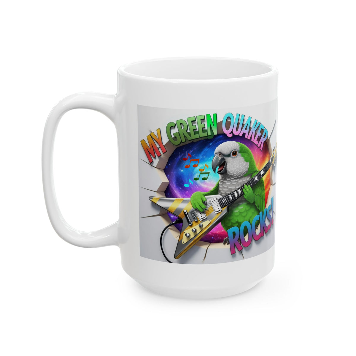 My Green Quaker Rocks Mug
