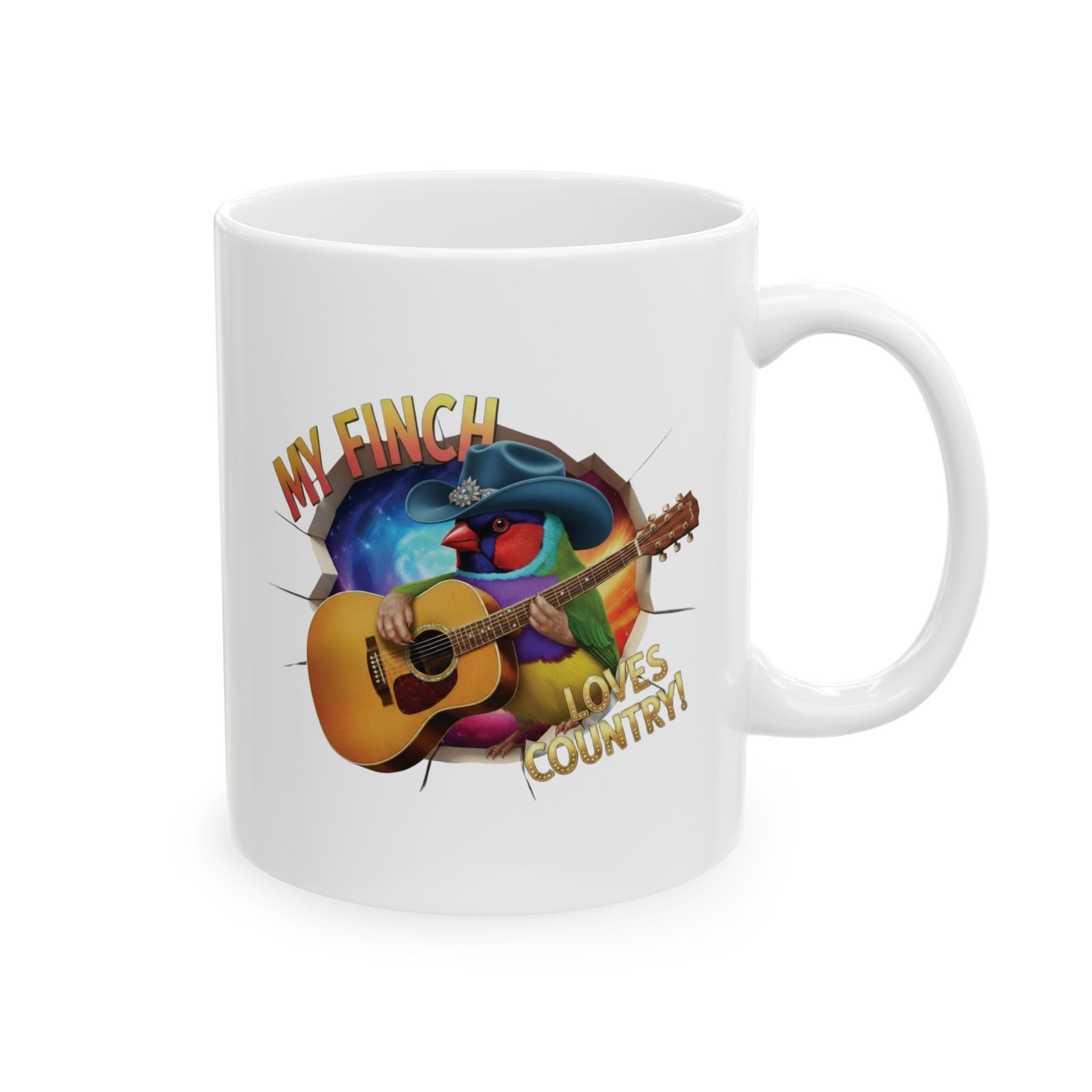 My Finch Loves Country Mug