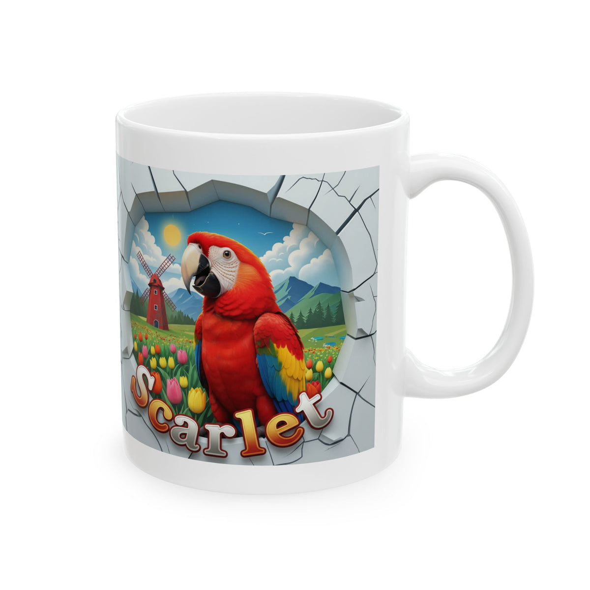 Scarlet Meadow Scenic Mug