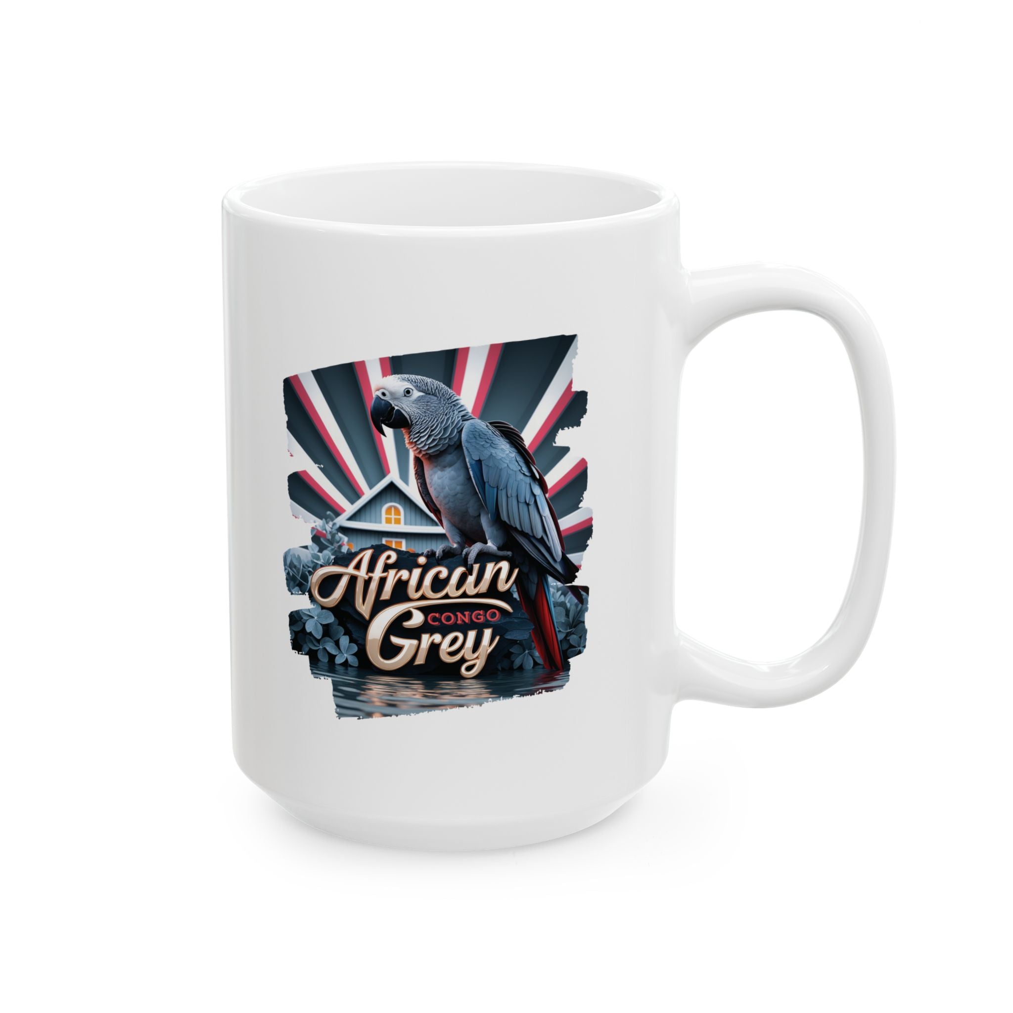 African Grey Congo Ceramic Mug