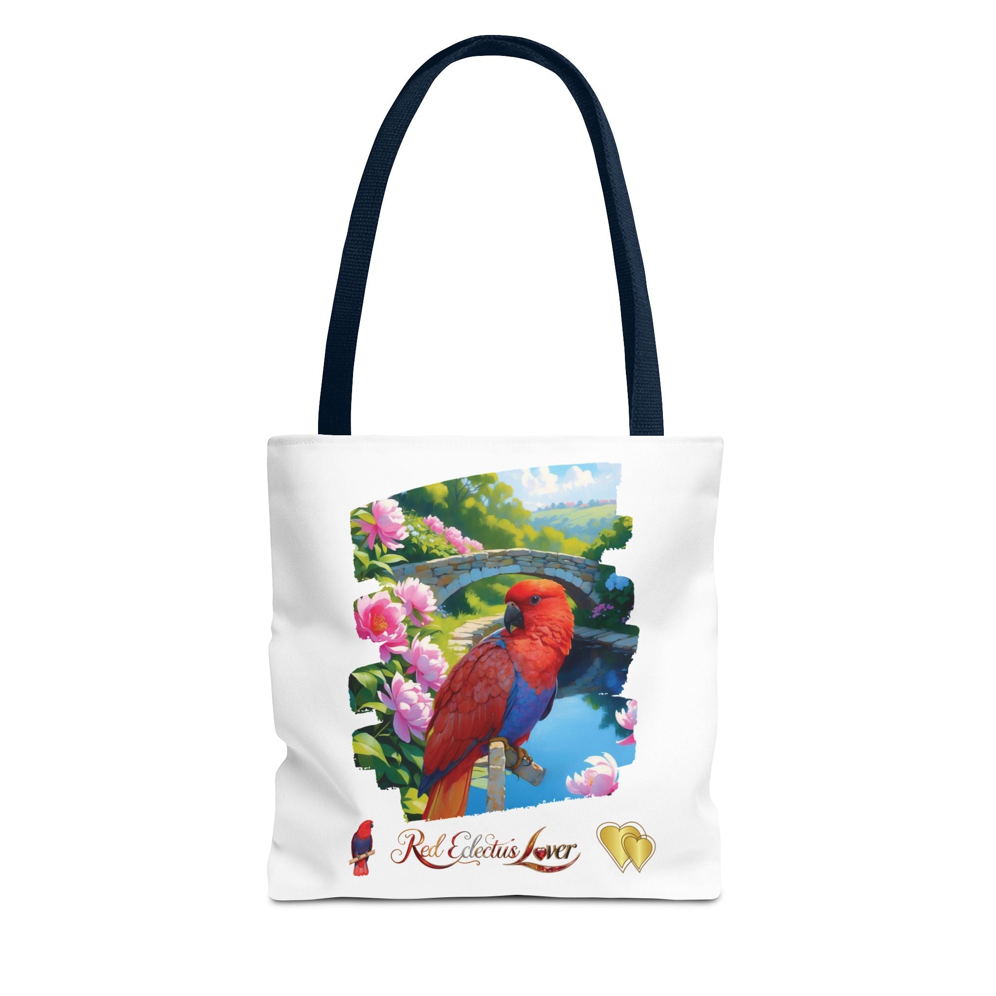Red Eclectus Tote Bag