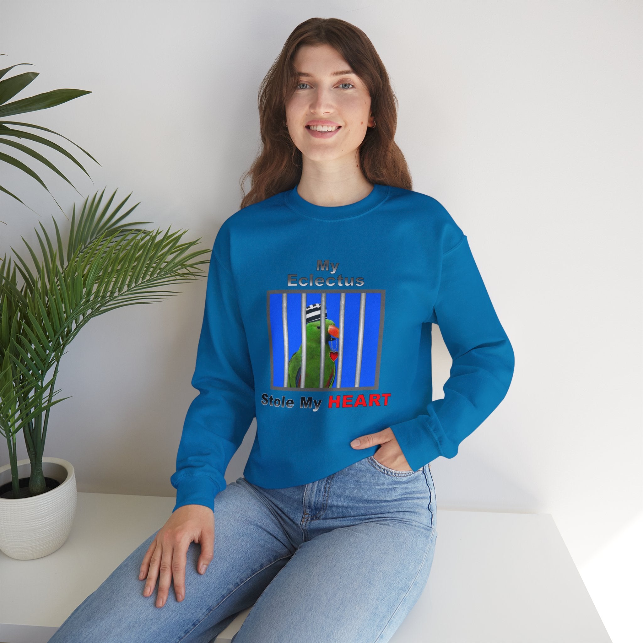 My Green Electus Stole My Heart Sweatshirt