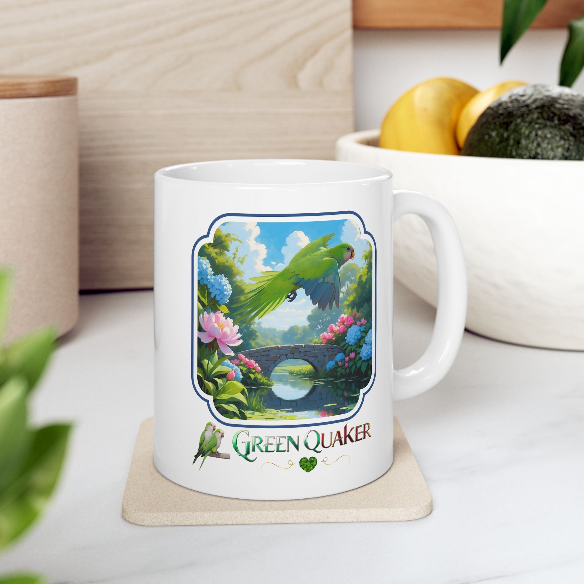 Green Quaker Bridge Scenic Mug