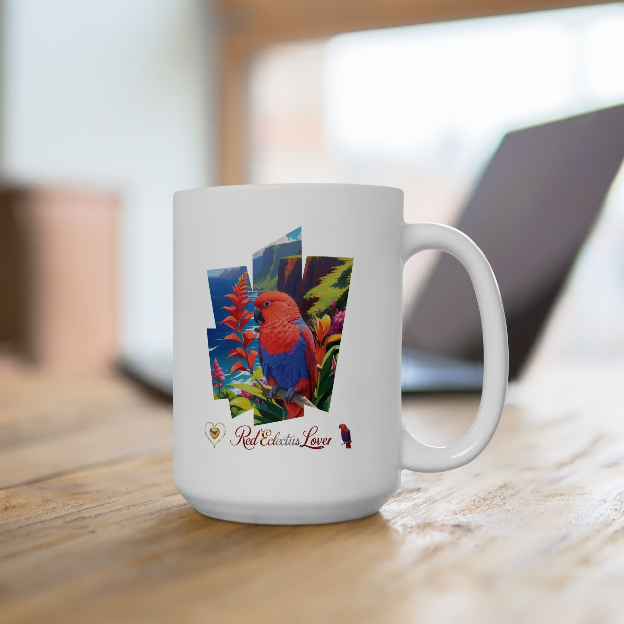 Colorful Red Eclectus Lover Mug