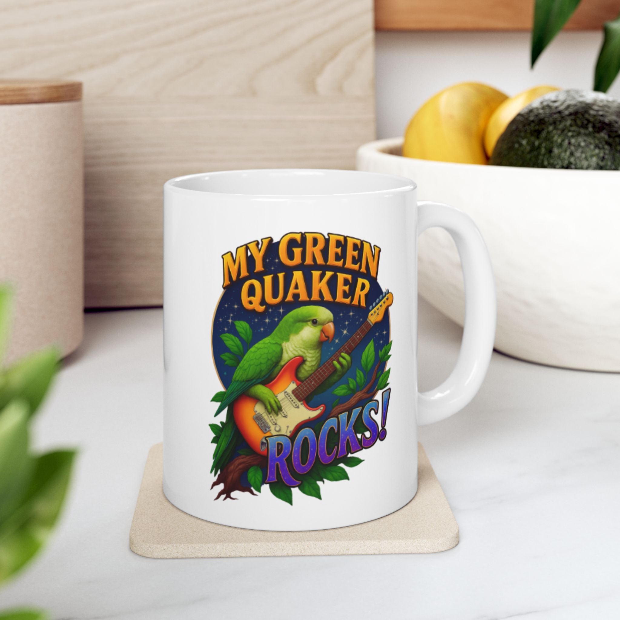 Green Quaker Rocks Mug