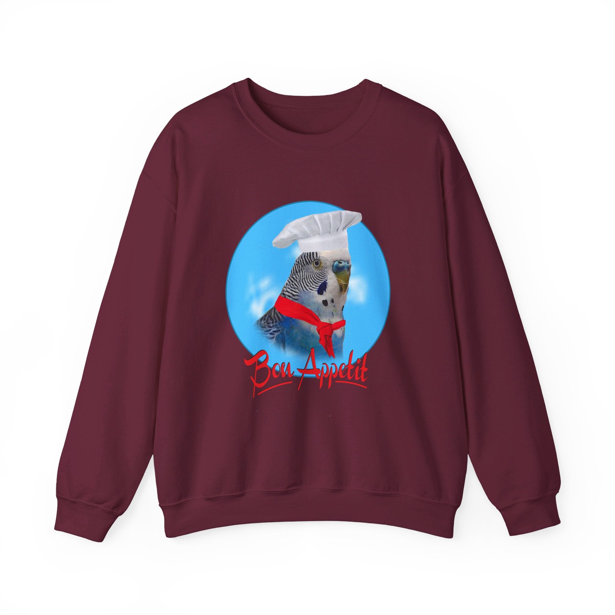 Bon Appetit Blue Budgie Sweatshirt
