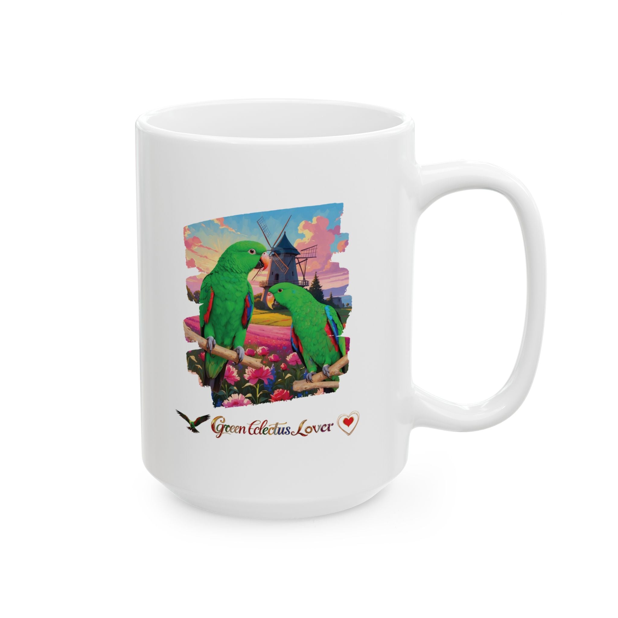 Green Eclectus Mug