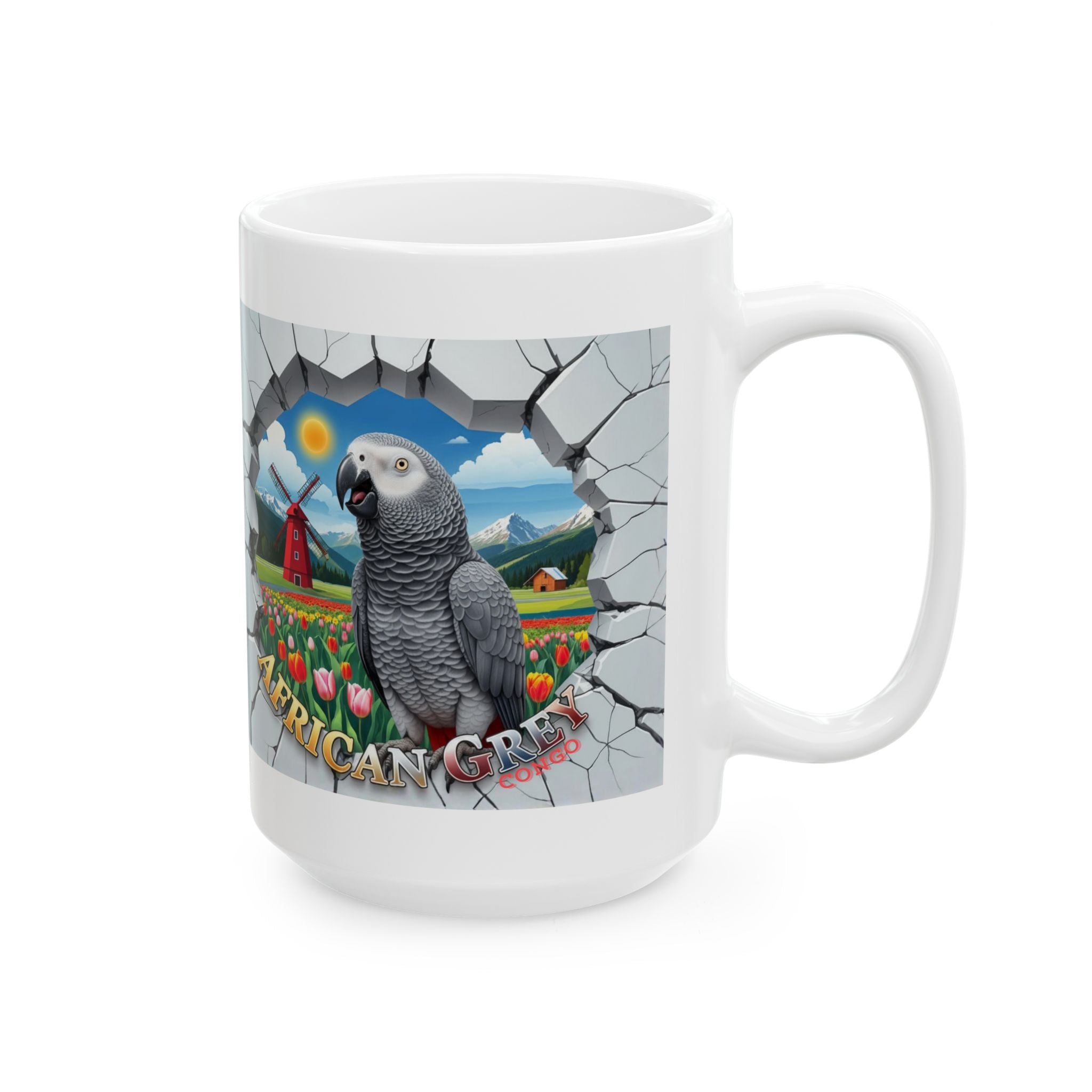 African Grey Congo Nature Scenic Mug