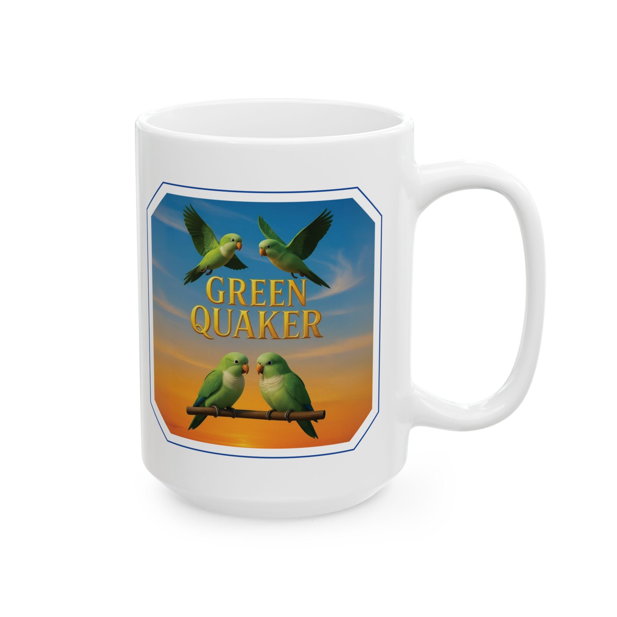 Green Quaker Flying Mug