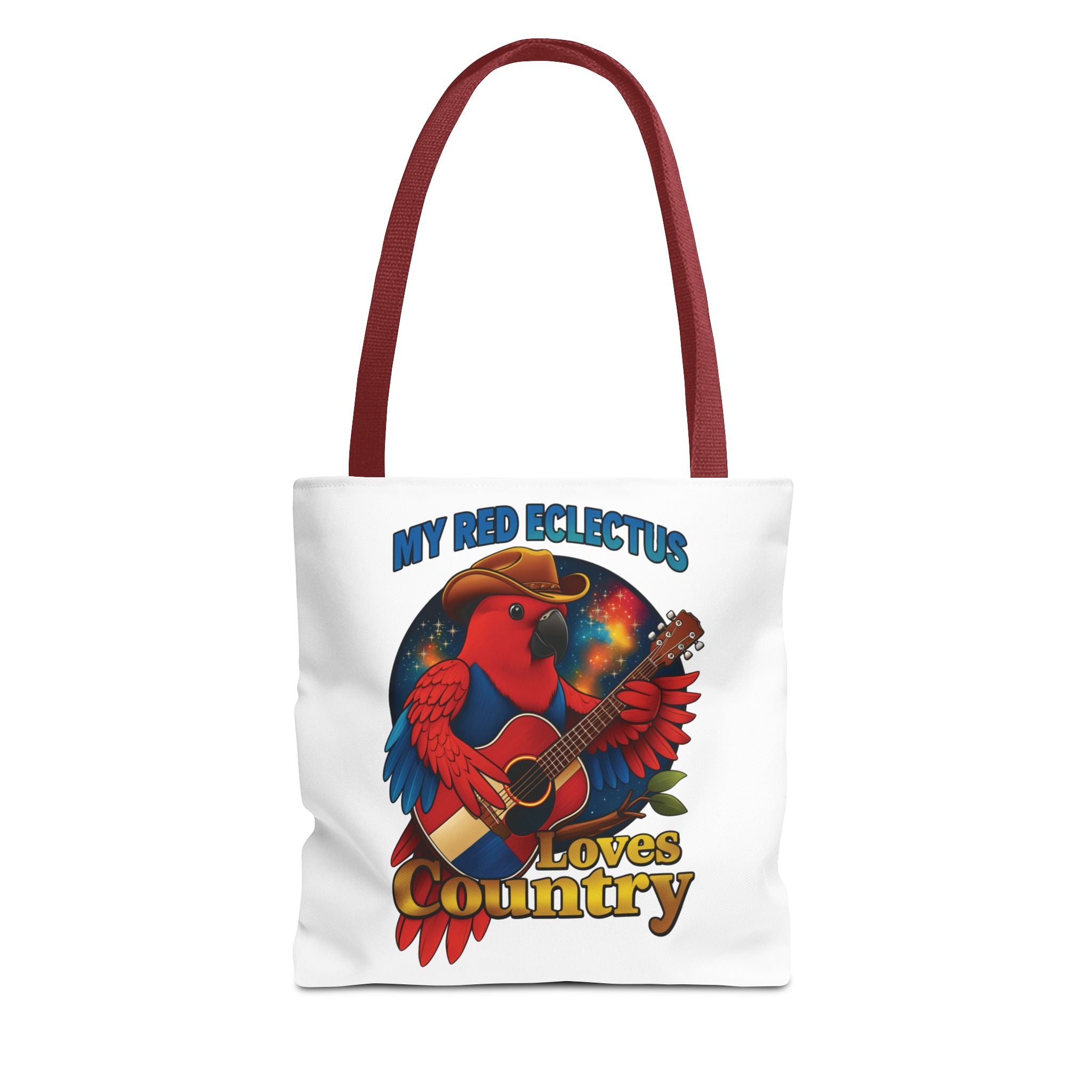 Red Eclectus Tote Bag
