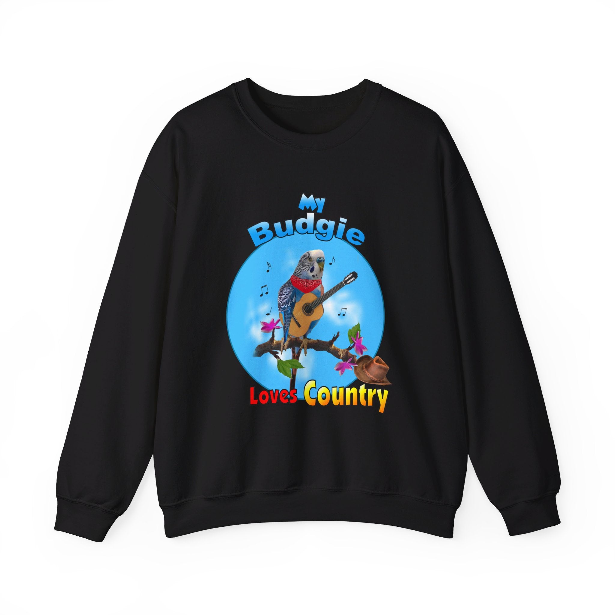 My Blue Budgie Loves Country Sweatshirt