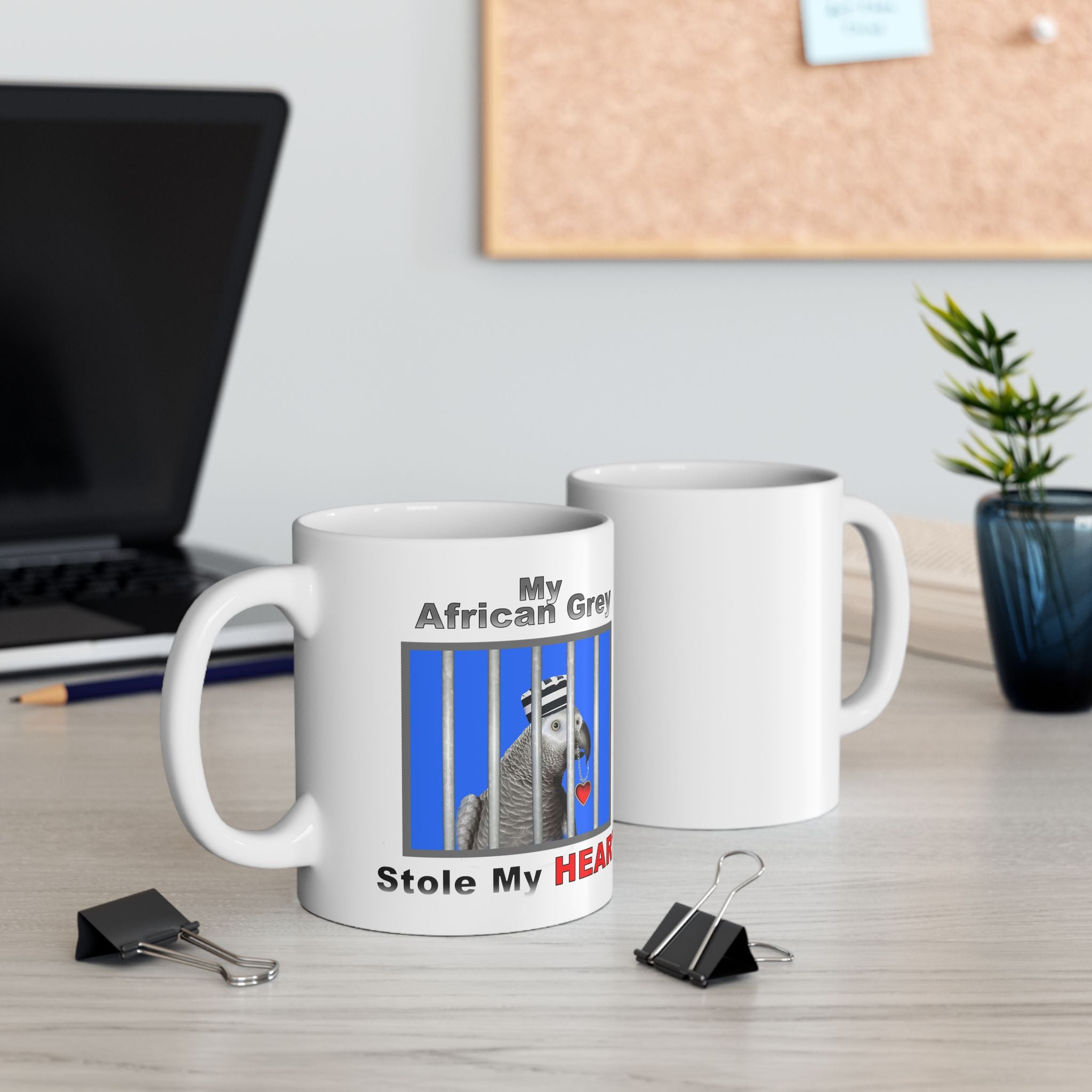 My African Grey Stole My Heart Mug