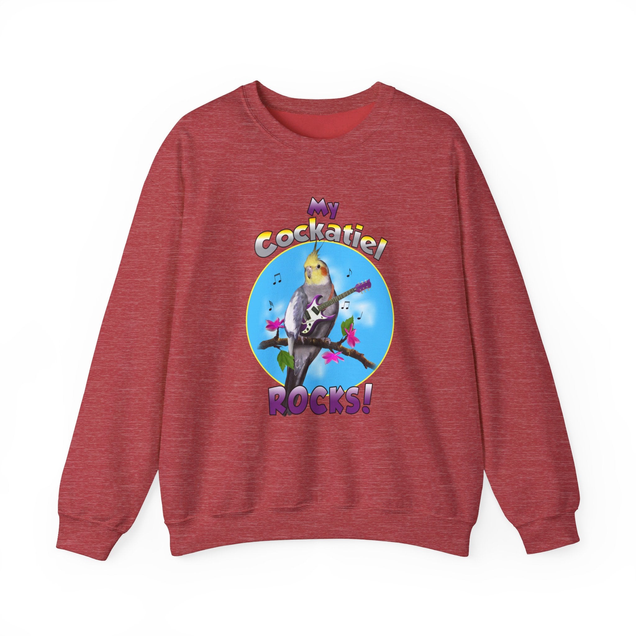 My Cockatiel Rocks Guitar Sweatshirt
