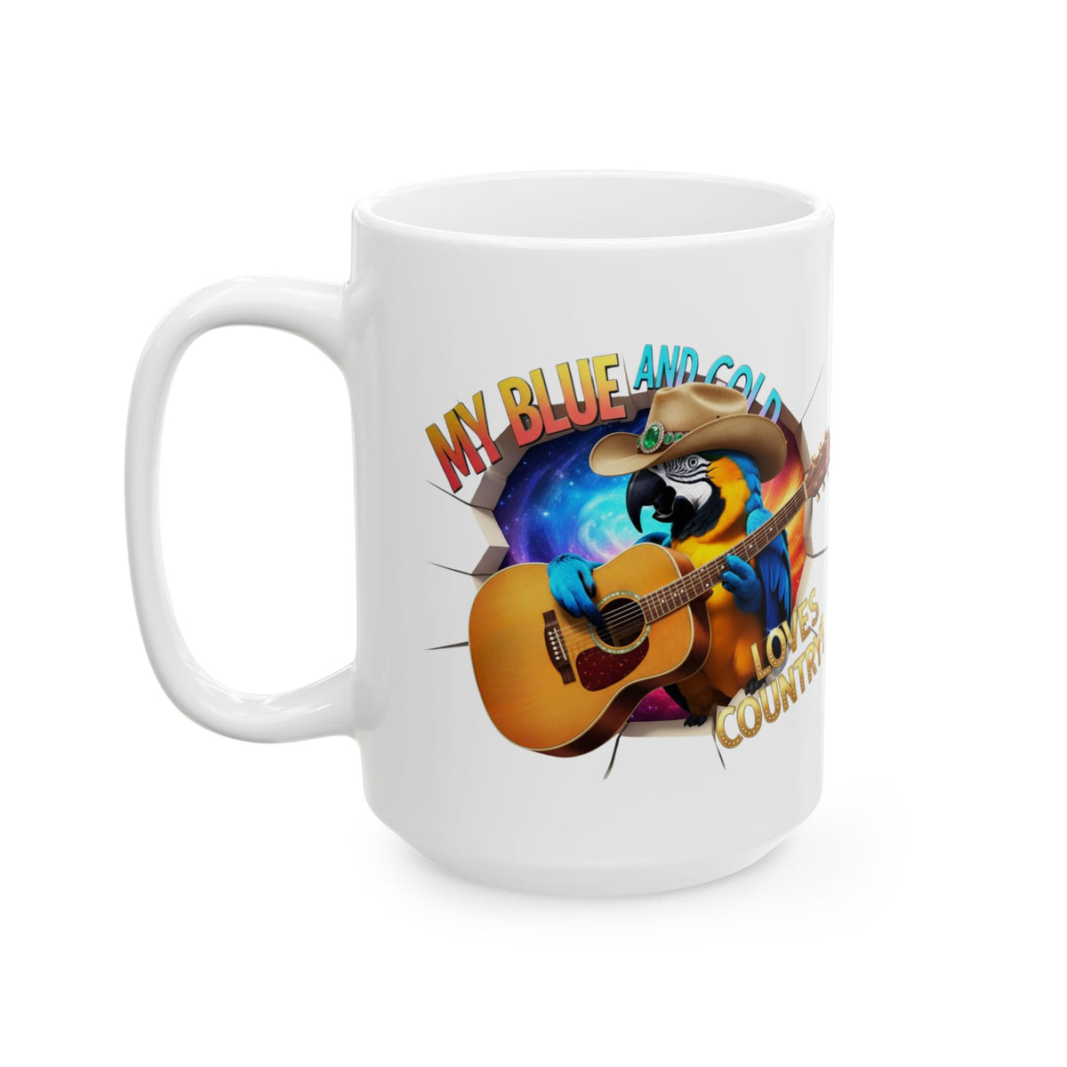 Blue and Gold Loves Country Mug