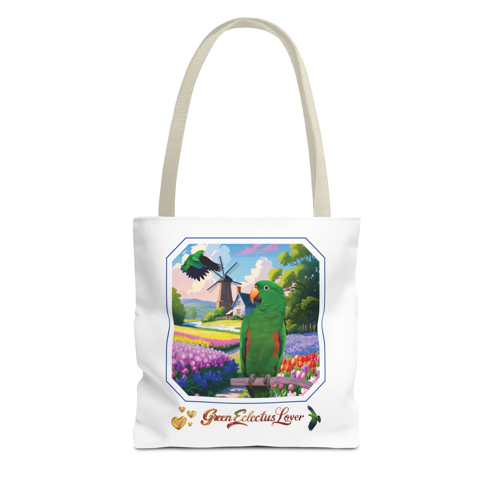 Green Eclectus Lover Nature Scenic Tote Bag