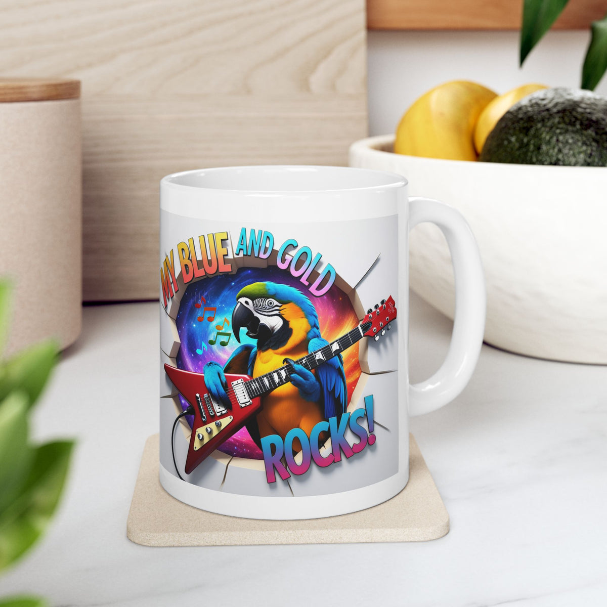 My Blue and Gold Rocks Mug
