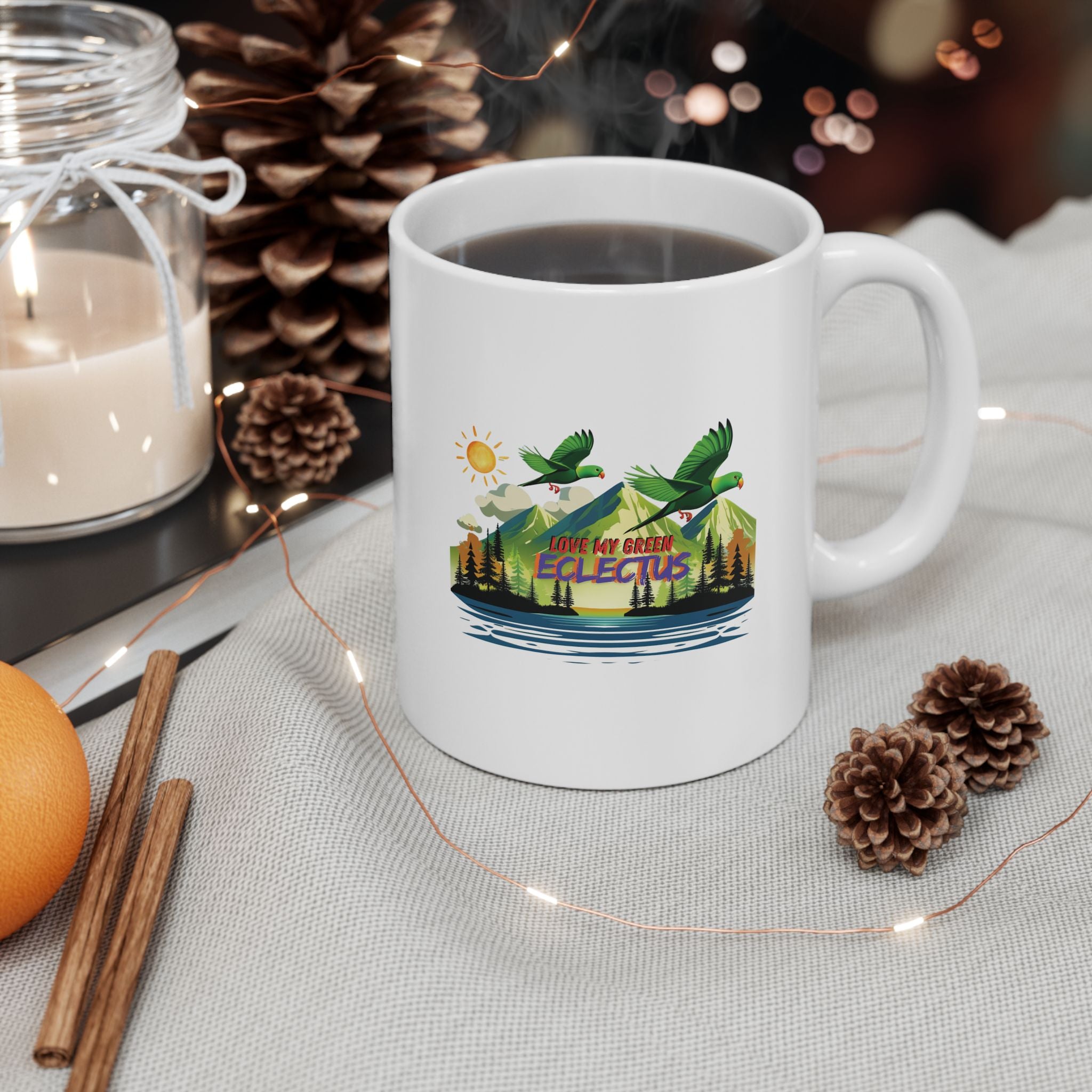 Love My Green Eclectus Mug