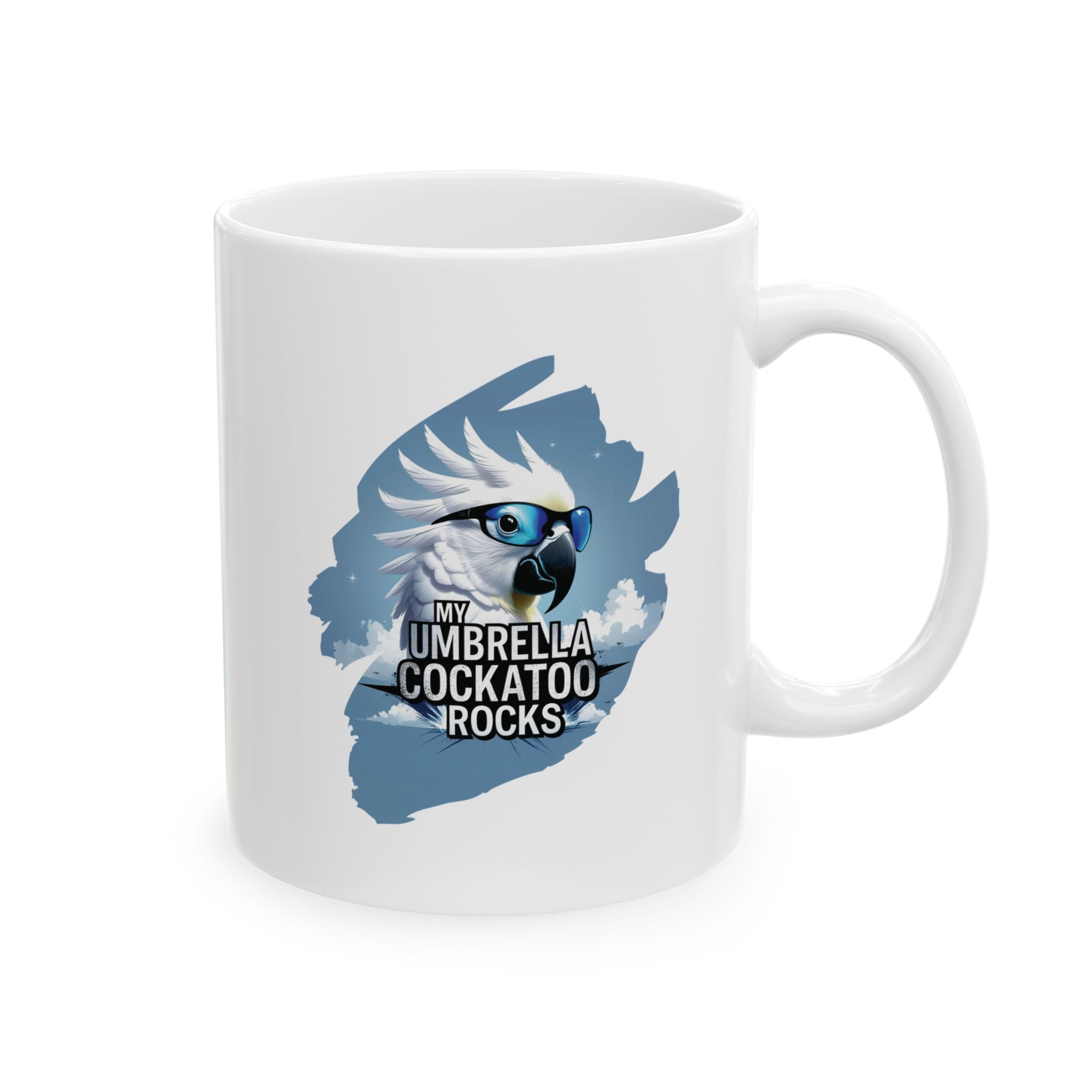 Umbrella Cockatoo Rocks Mug