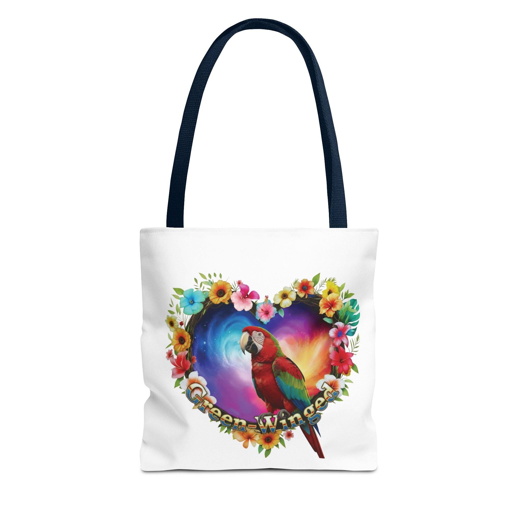 Colorful Green Winged Tote Bag