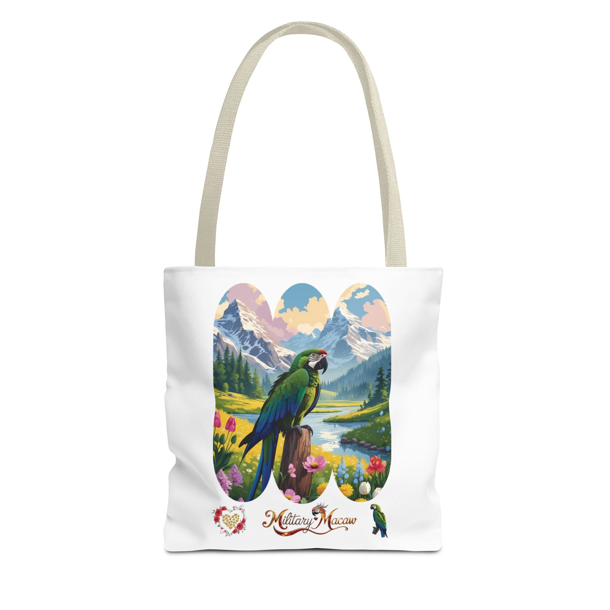 Military Macaw Mountain Tote Bag