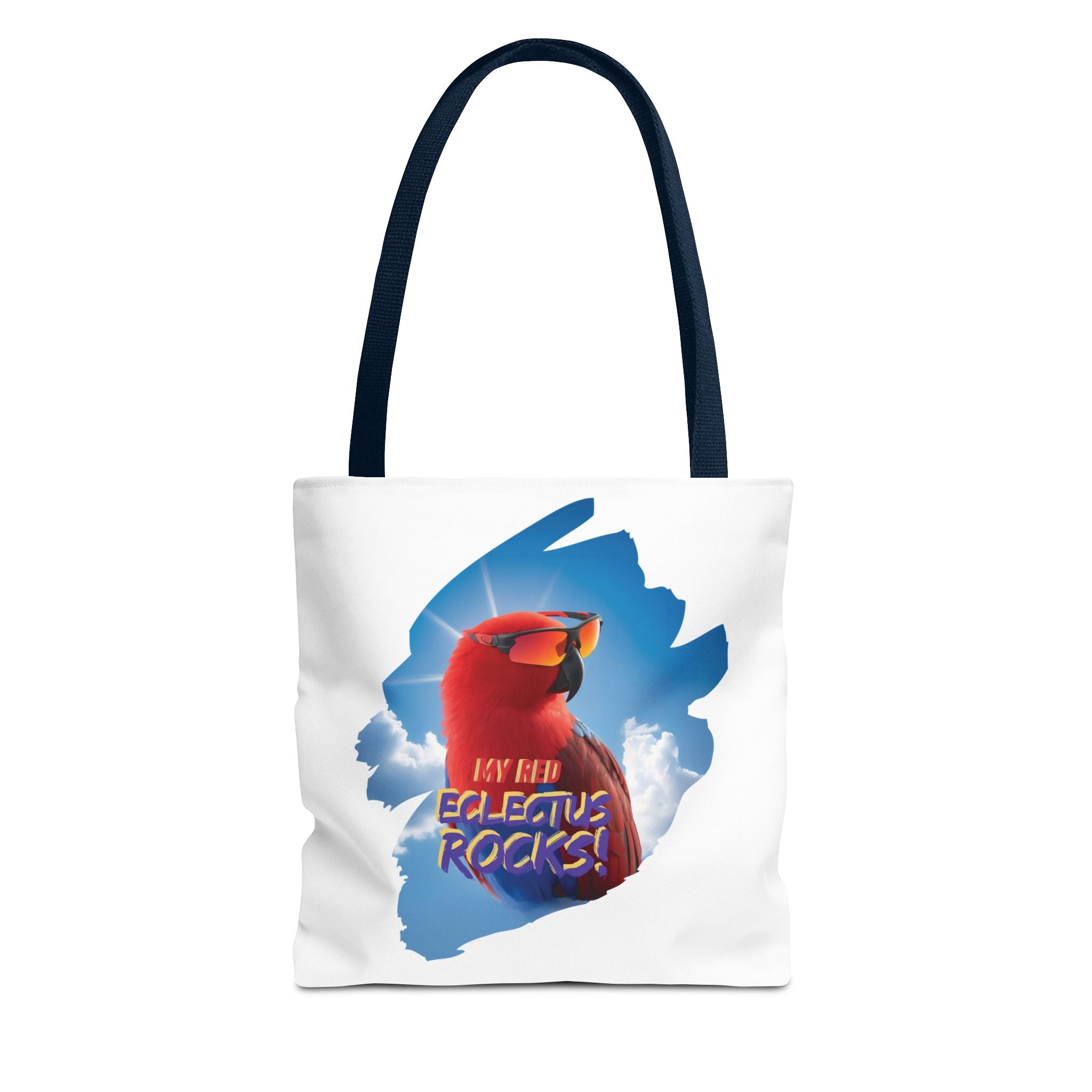 Red Eclectus Tote Bag