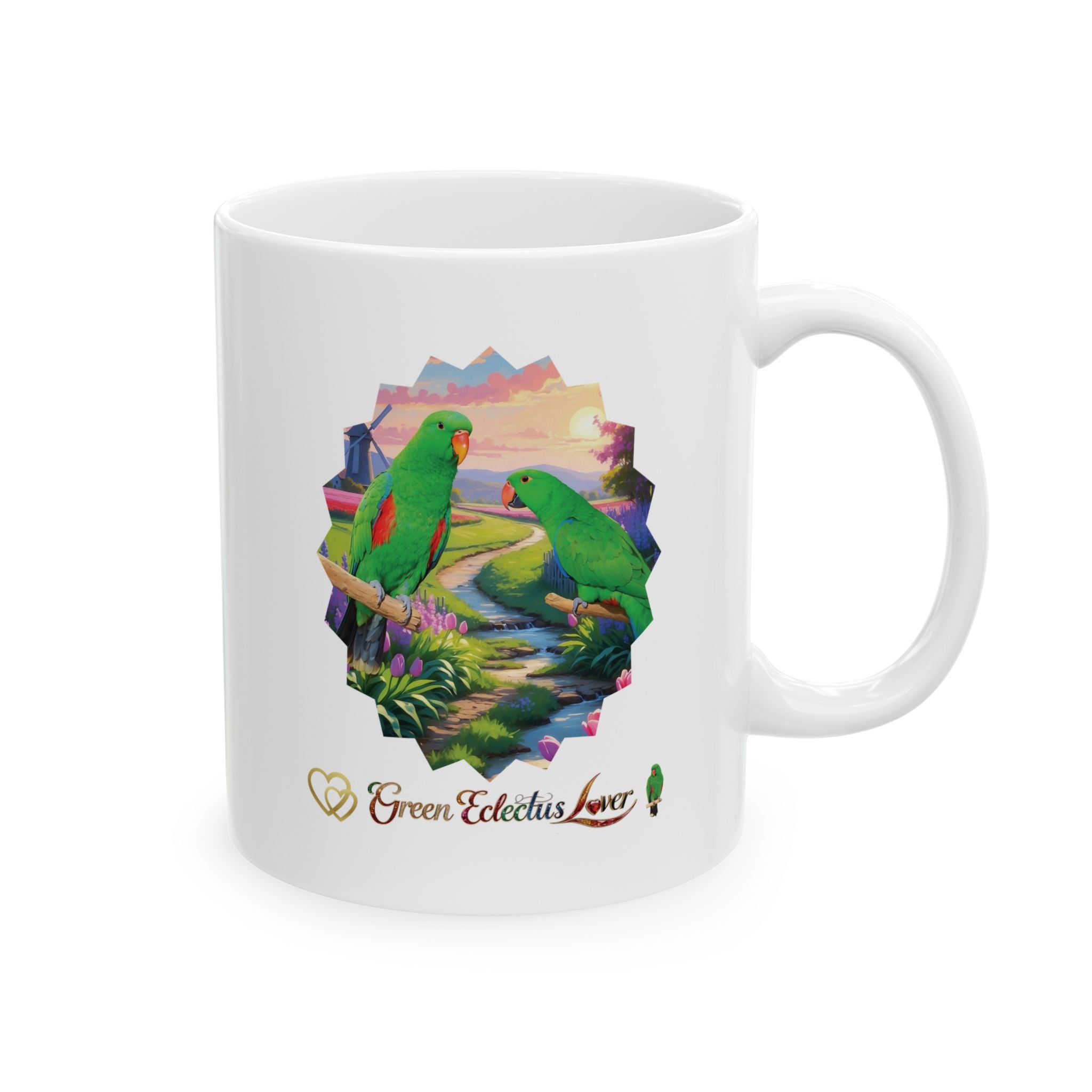 Green Eclectus Mug