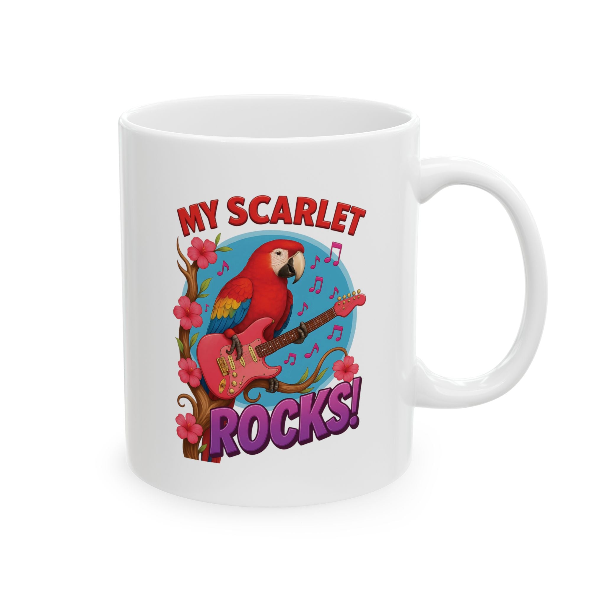 My Scarlet Macaw Rocks Mug