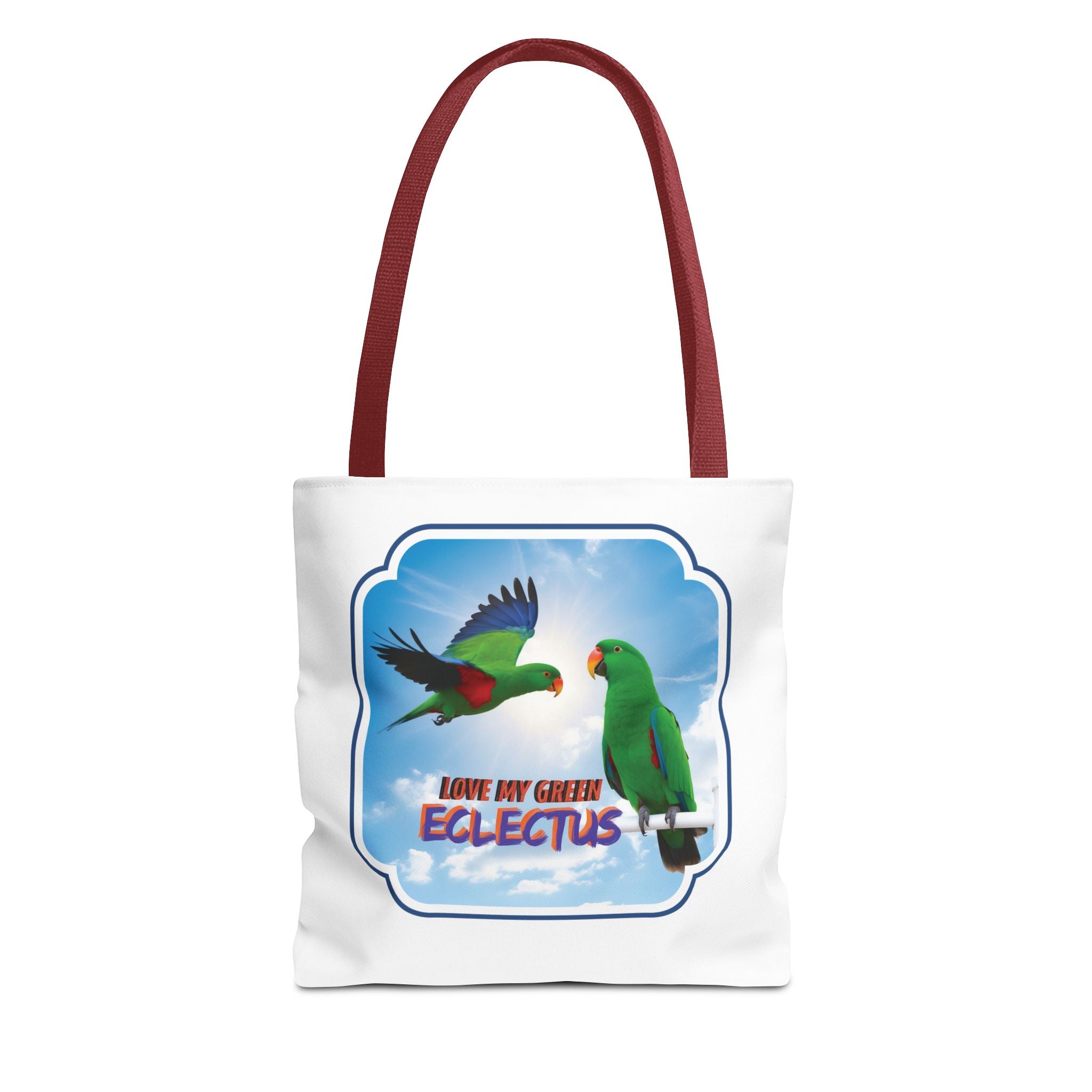 Love My Green Eclectus Tote Bag