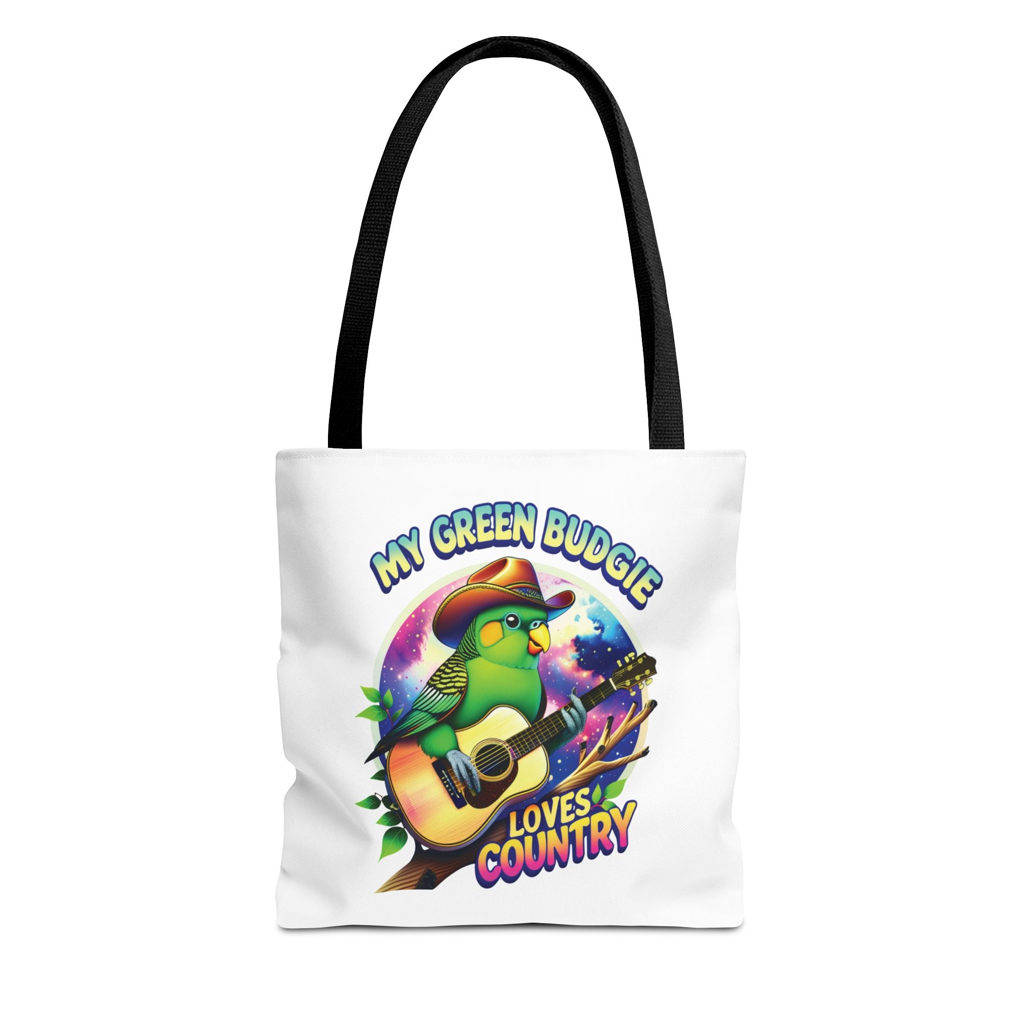 Green Budgie Loves Country Tote Bag