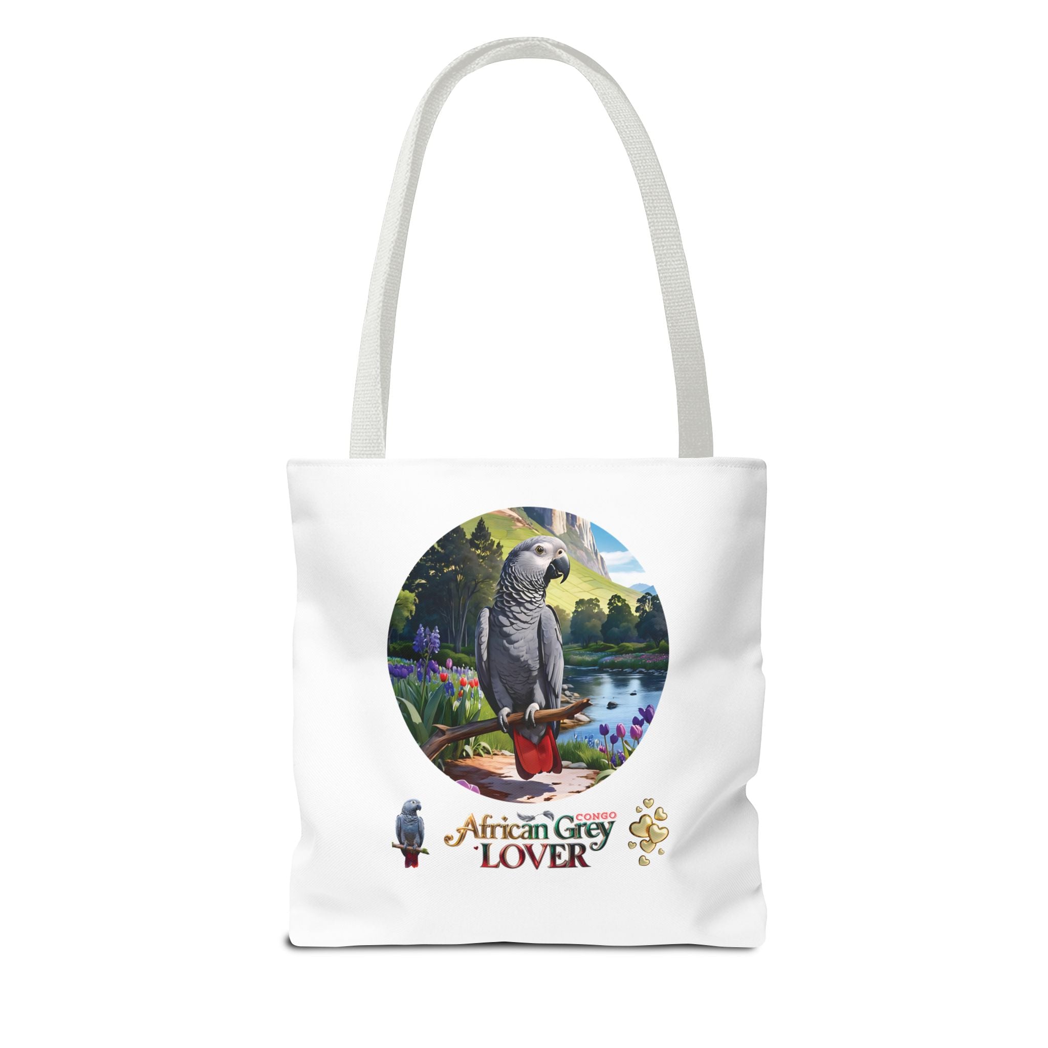 Tote Bag With African Grey Lover Design