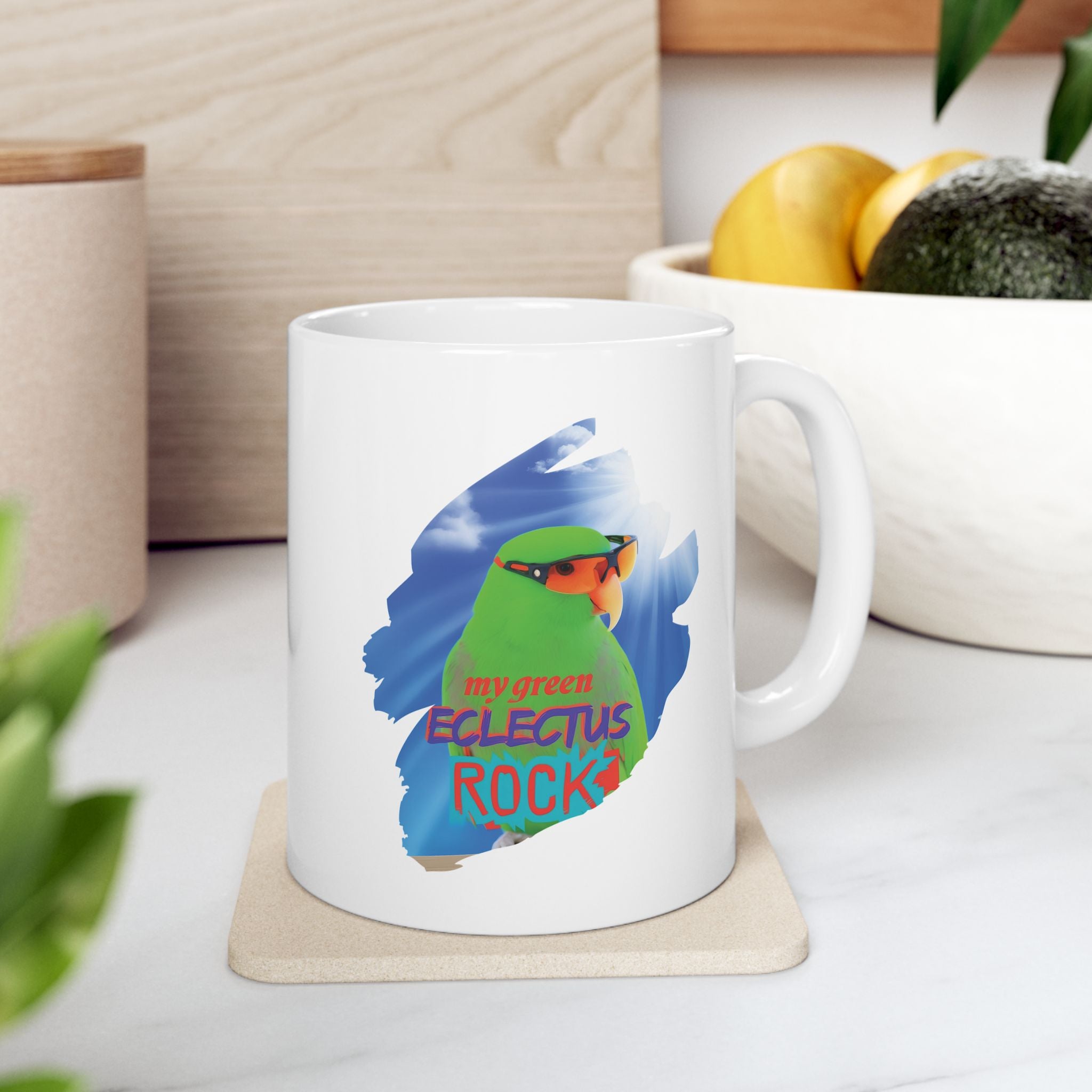 Green Eclectus Mug