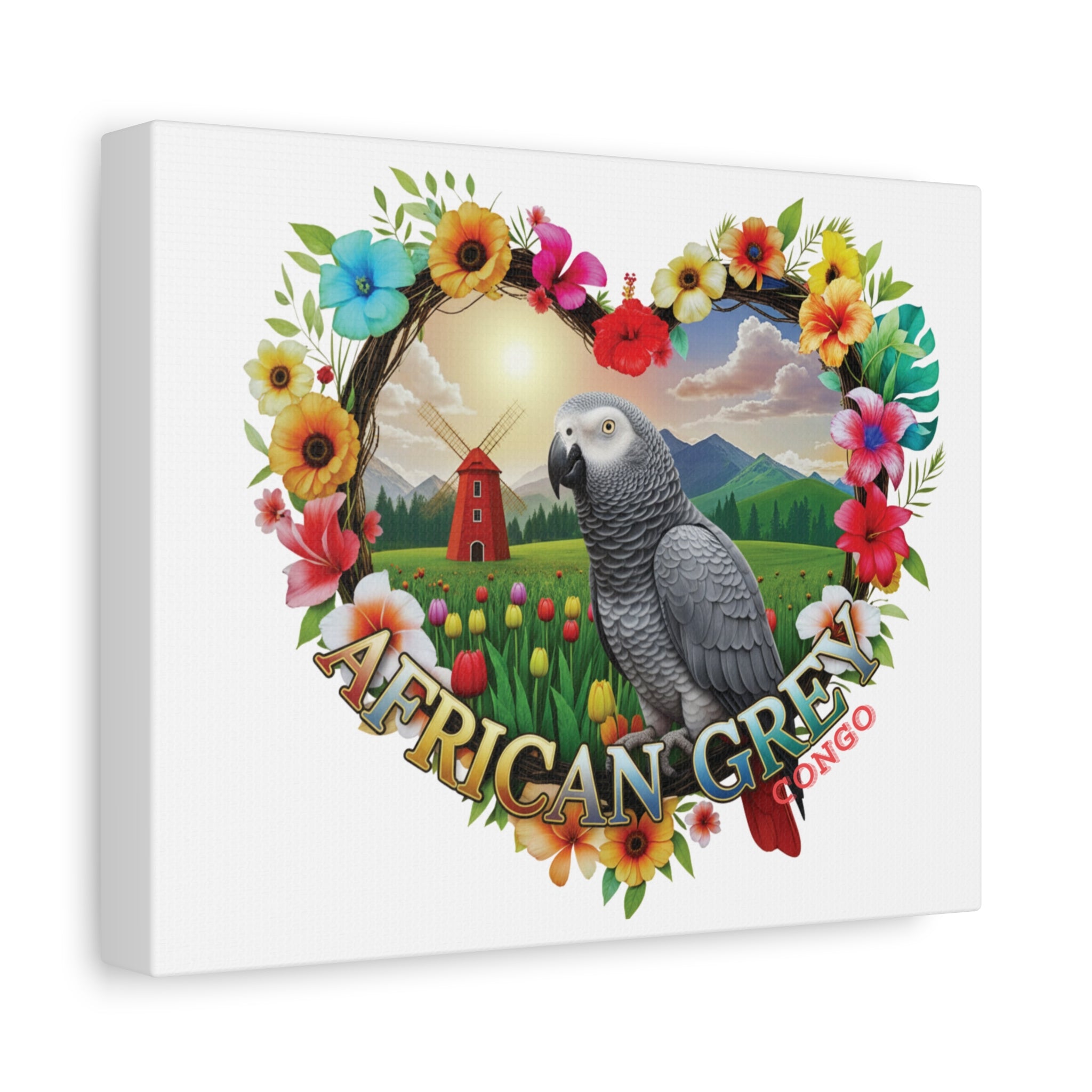 African Grey Congo Wall-Hanging