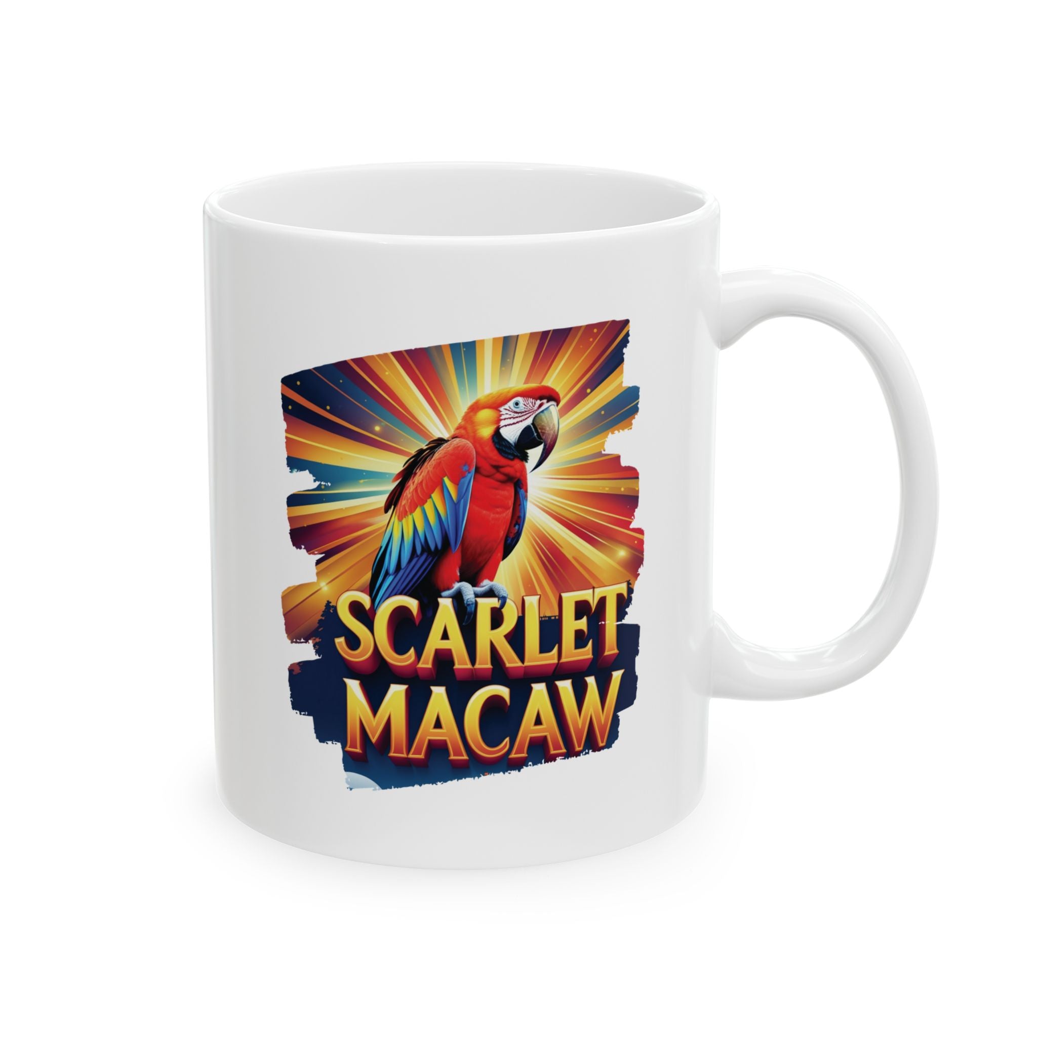 Scarlet Macaw Sunburst Mug