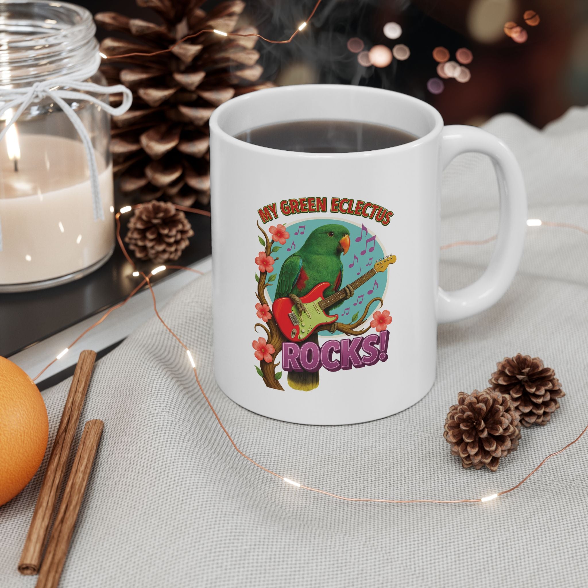 Green Eclectus Mug