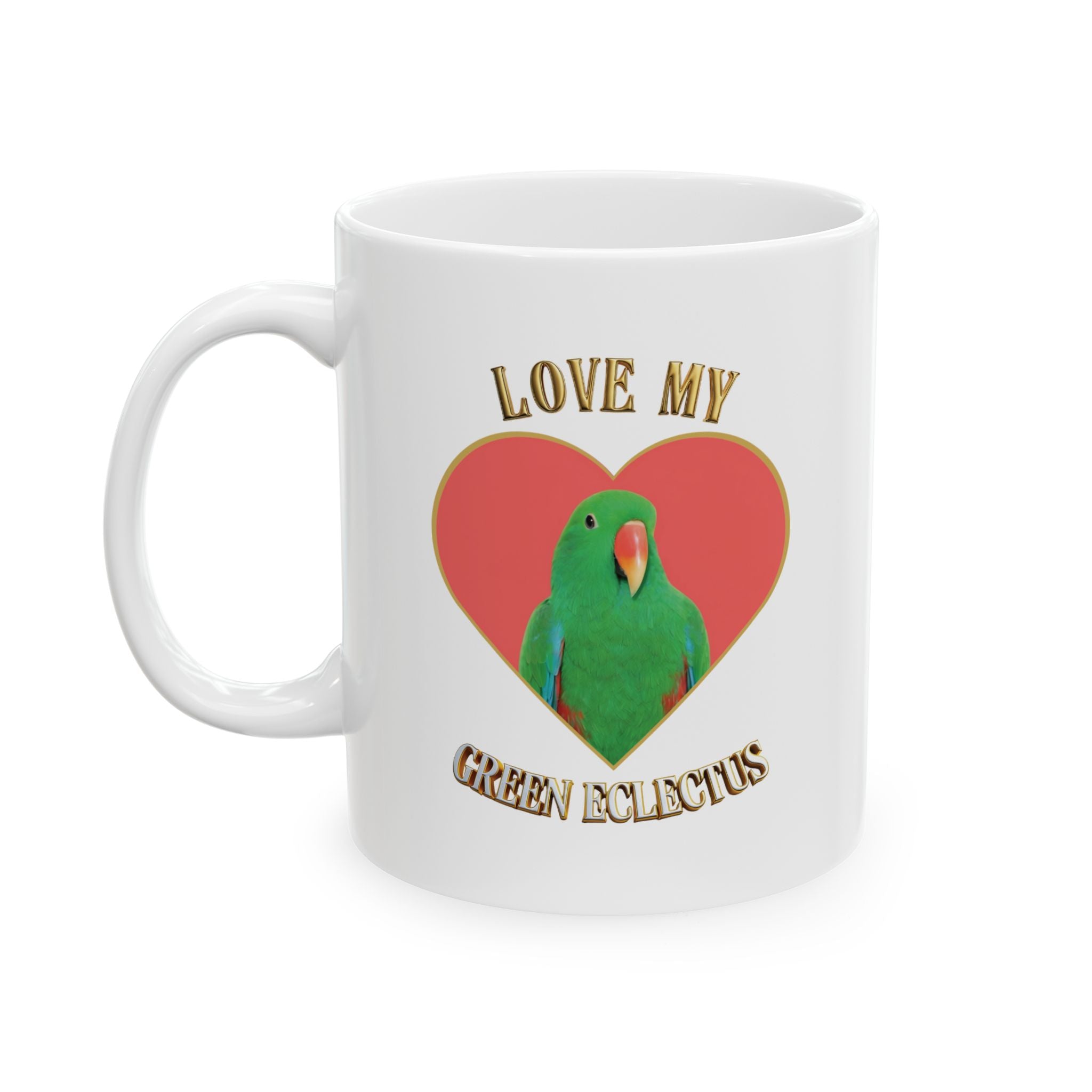 Green Eclectus Mug