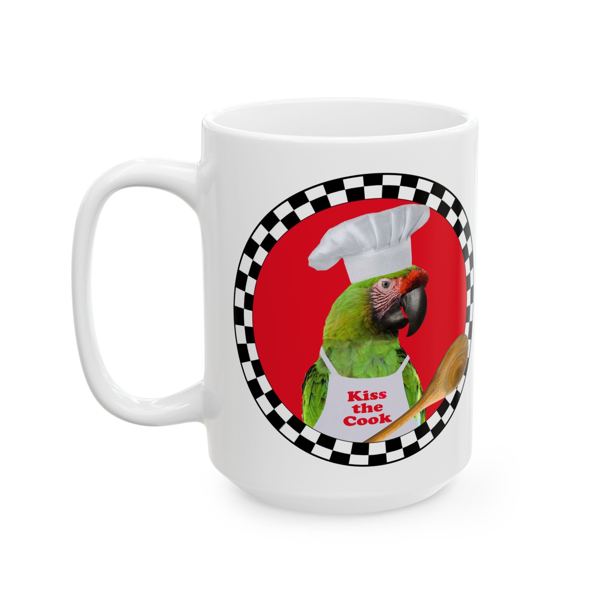 Kiss The Cook Spoon Military Mug