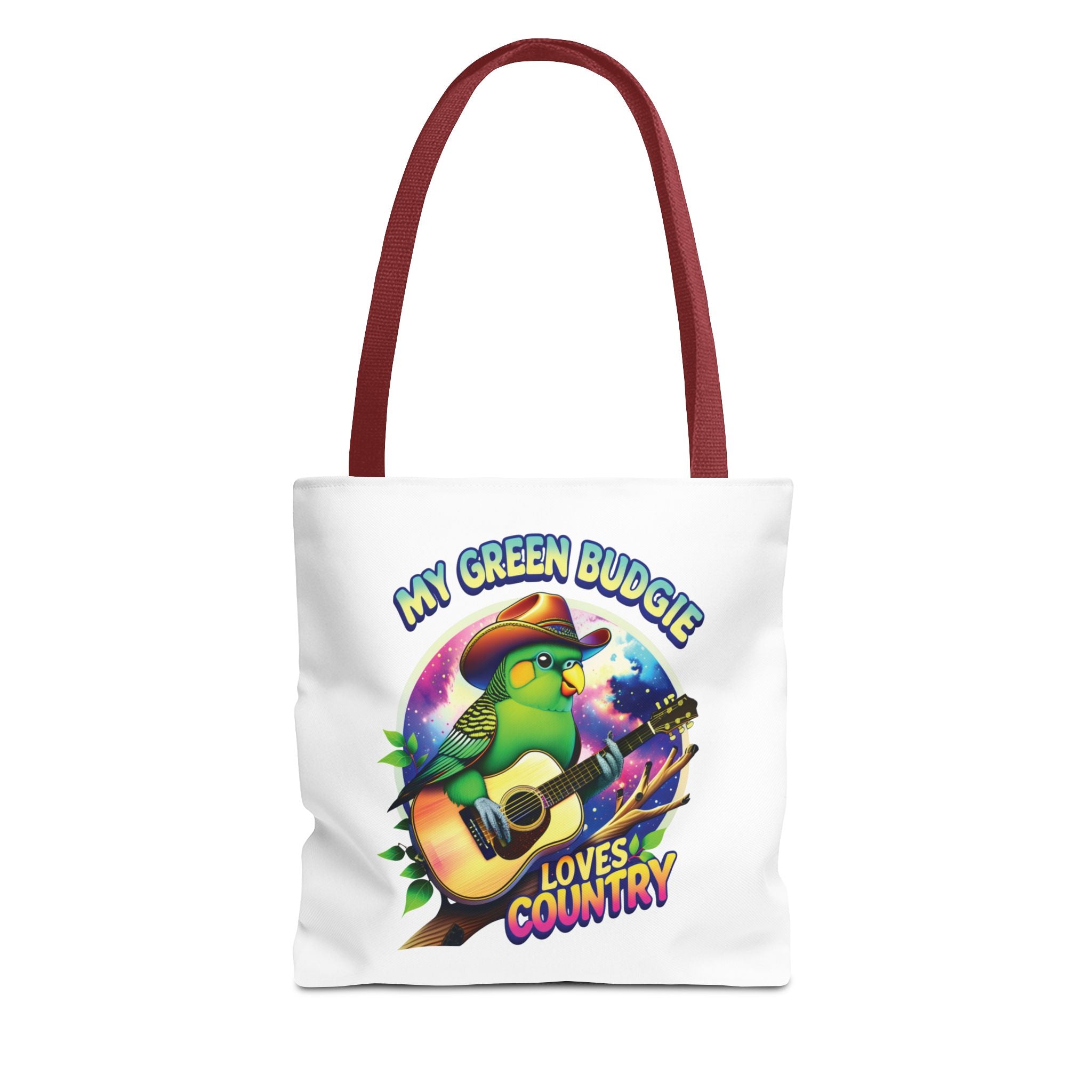 Green Budgie Loves Country Tote Bag