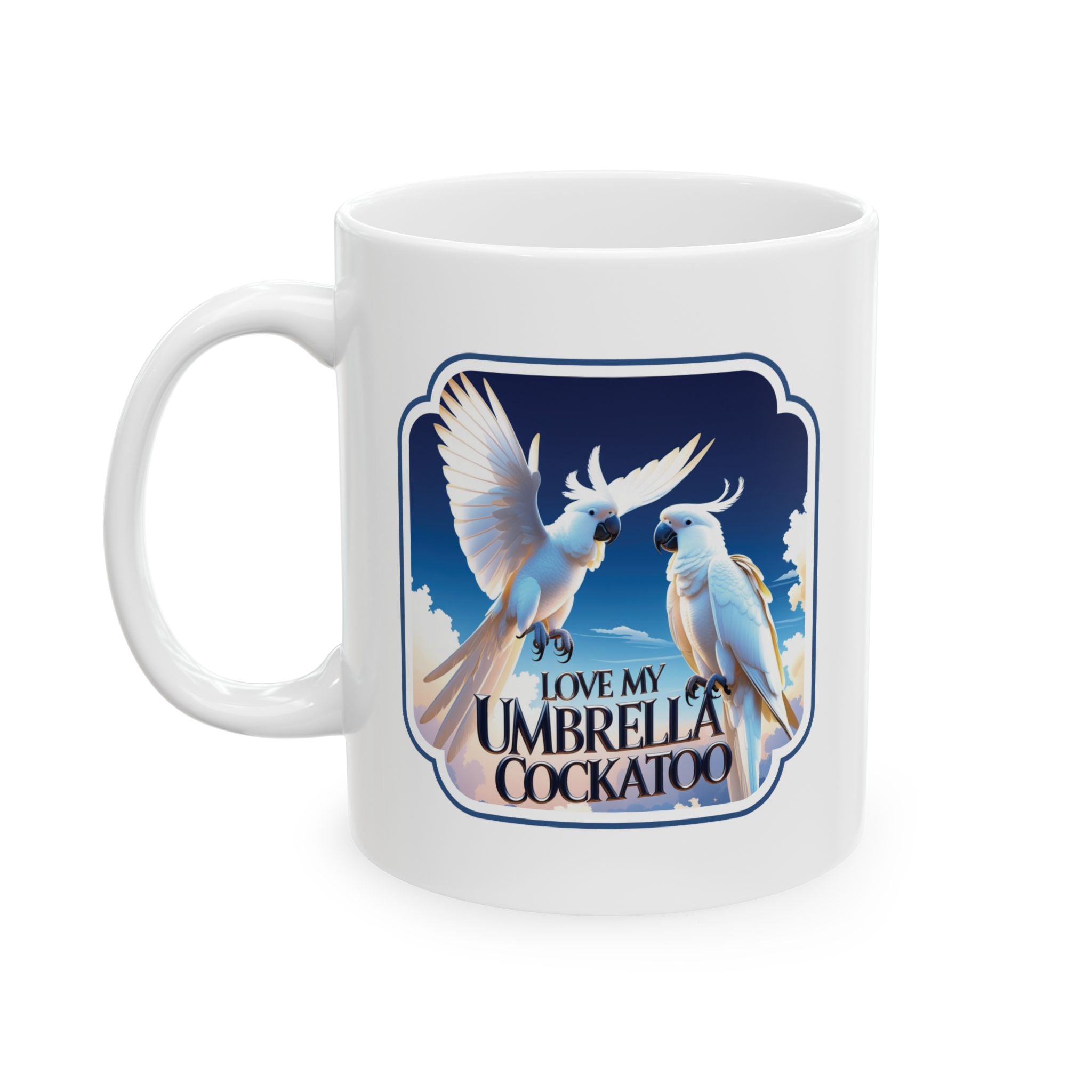 Love My Umbrella Cockatoo Mug